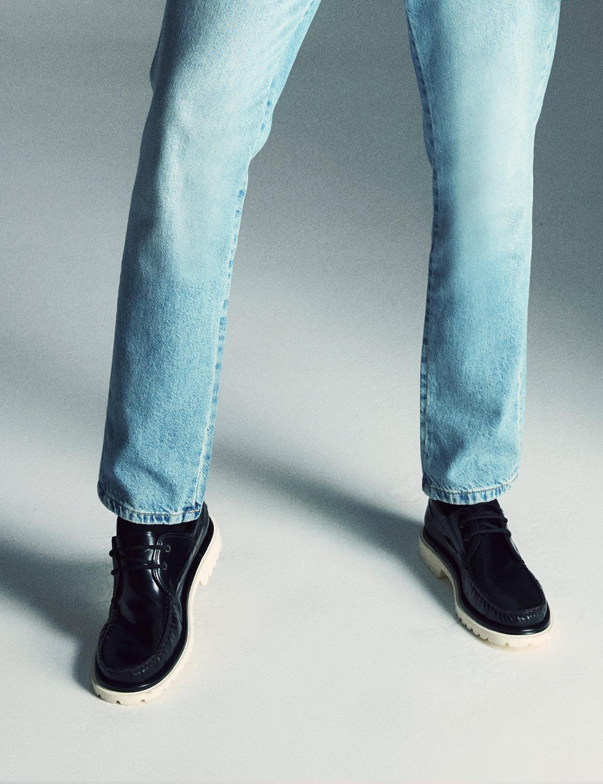 Steyr Black Florentic Leather Men's Oxford