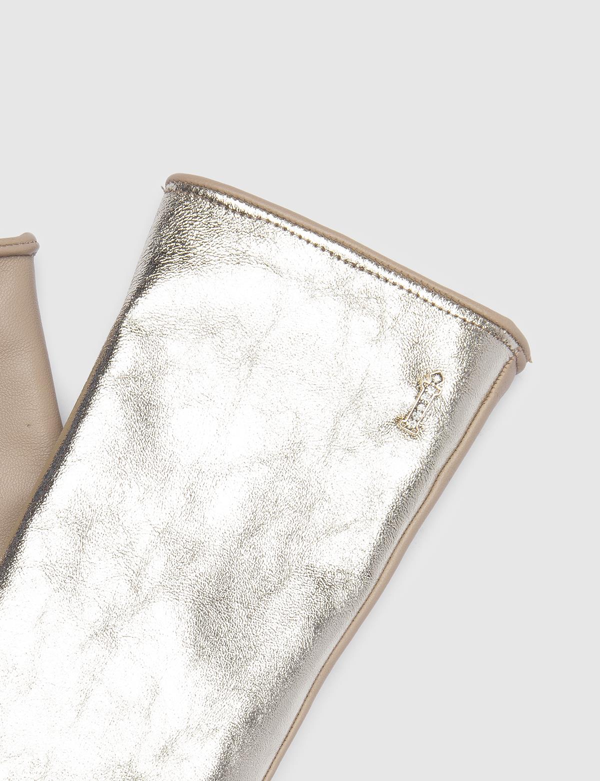 Swanson Gold-Beige Women's Leather Gloves