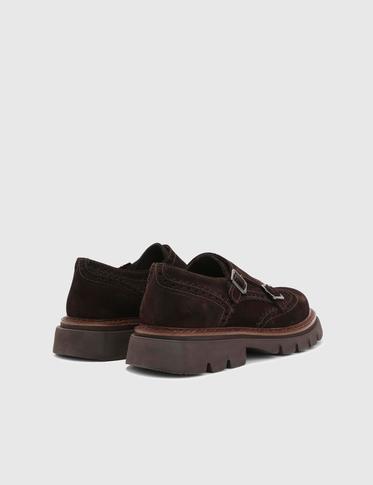 Tevez Brown Suede Leather Men's Loafer