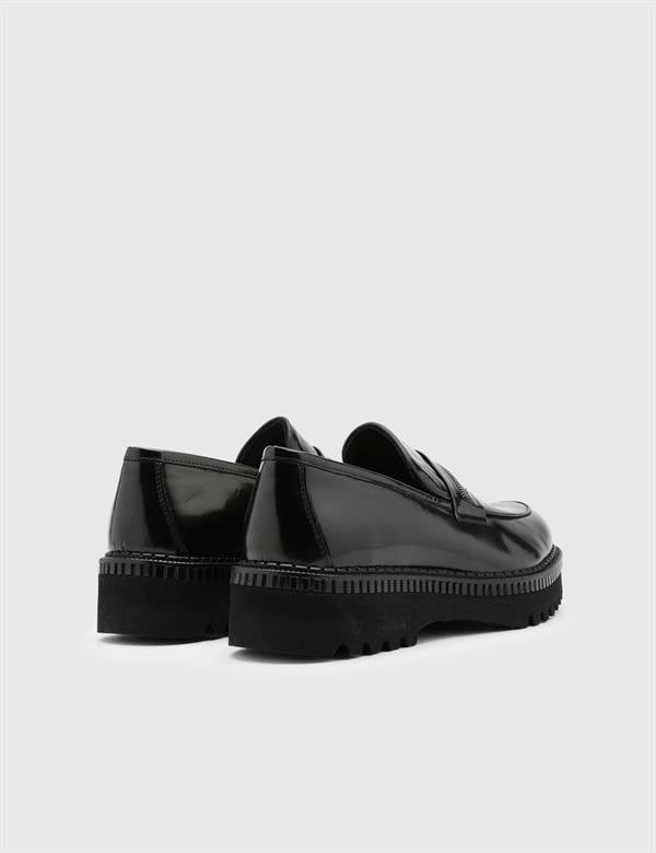 Timon Black Florentic Leather Men's Loafer