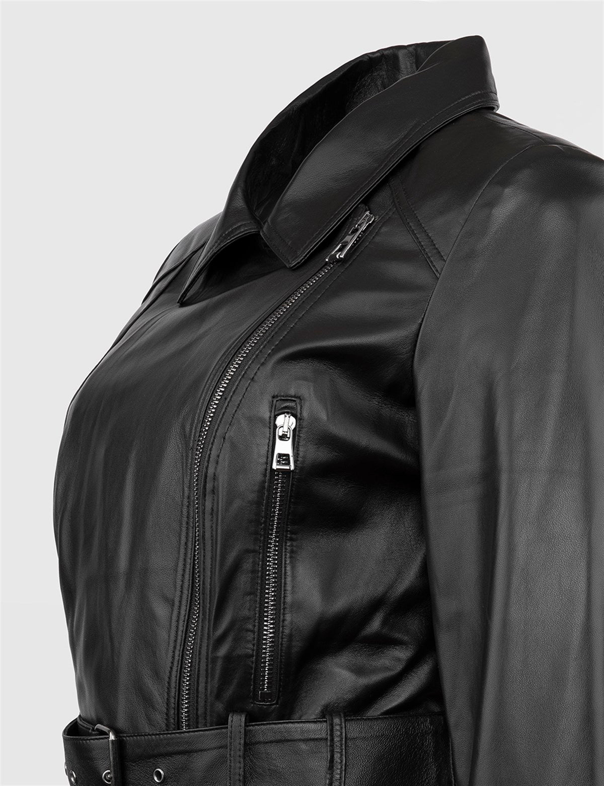 Torir Black Women's Leather Jacket