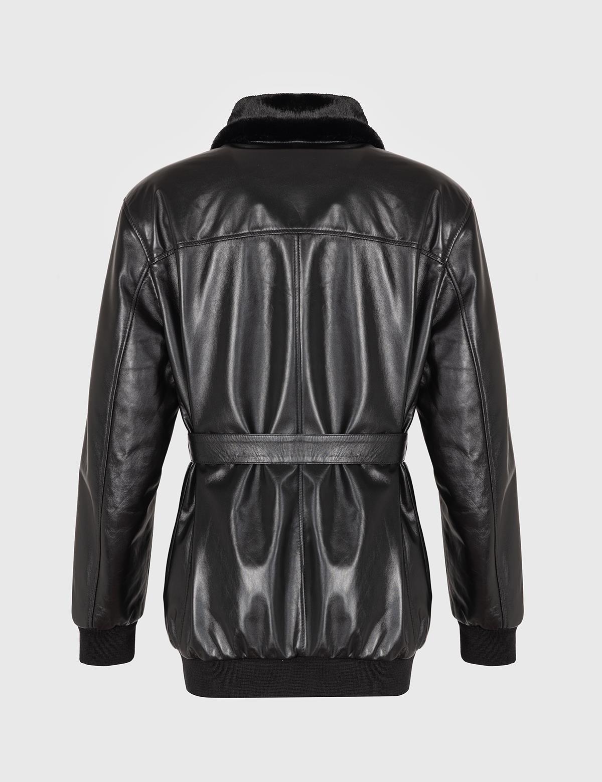 Treysi Black Women's Leather Jacket