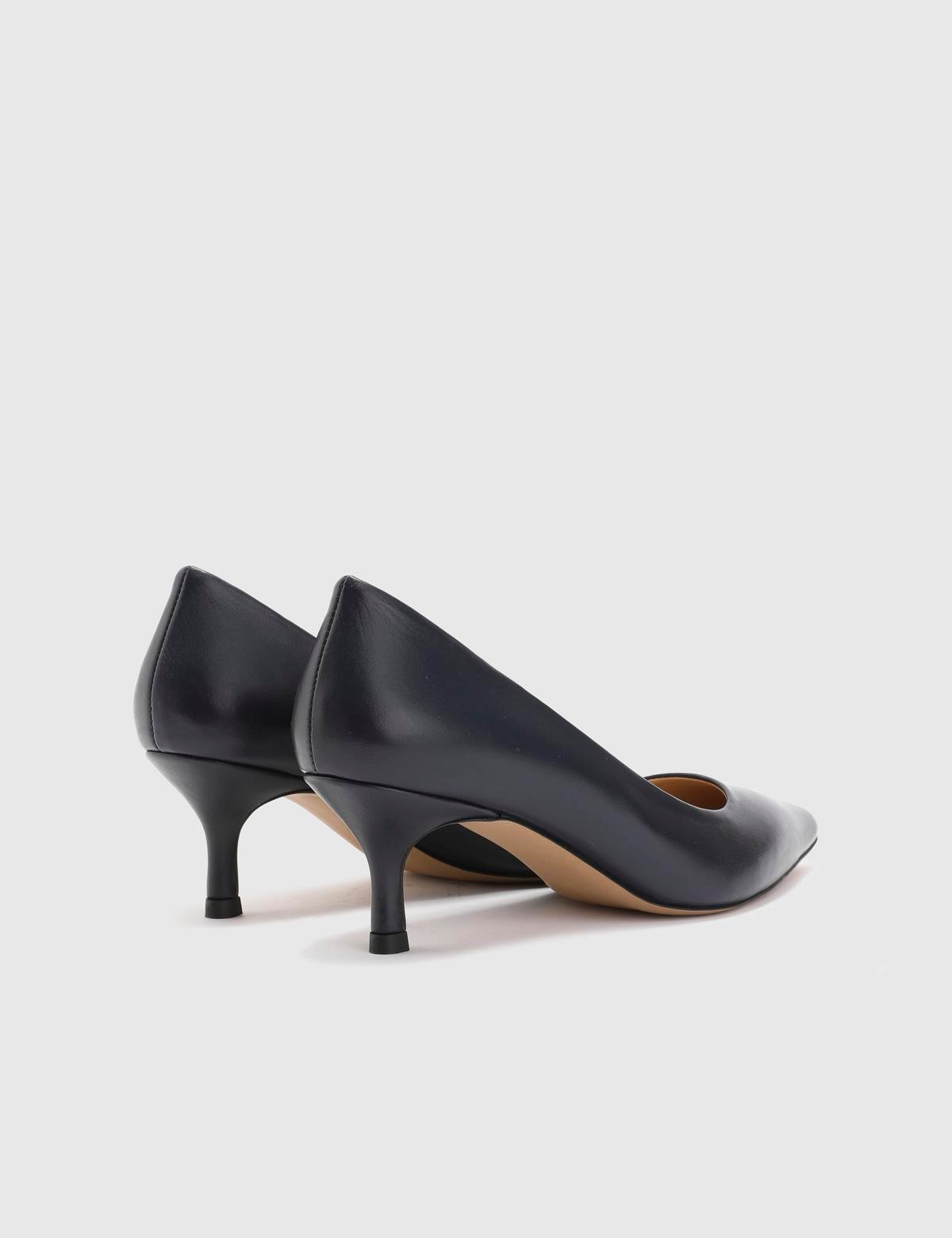 Tromso Navy Blue Leather Women's Pump