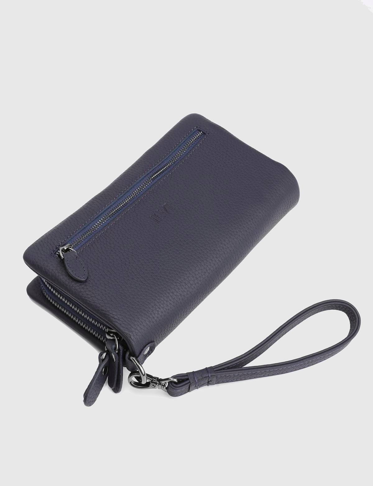 Trujilo Navy Blue Floater Leather Men's Handbag