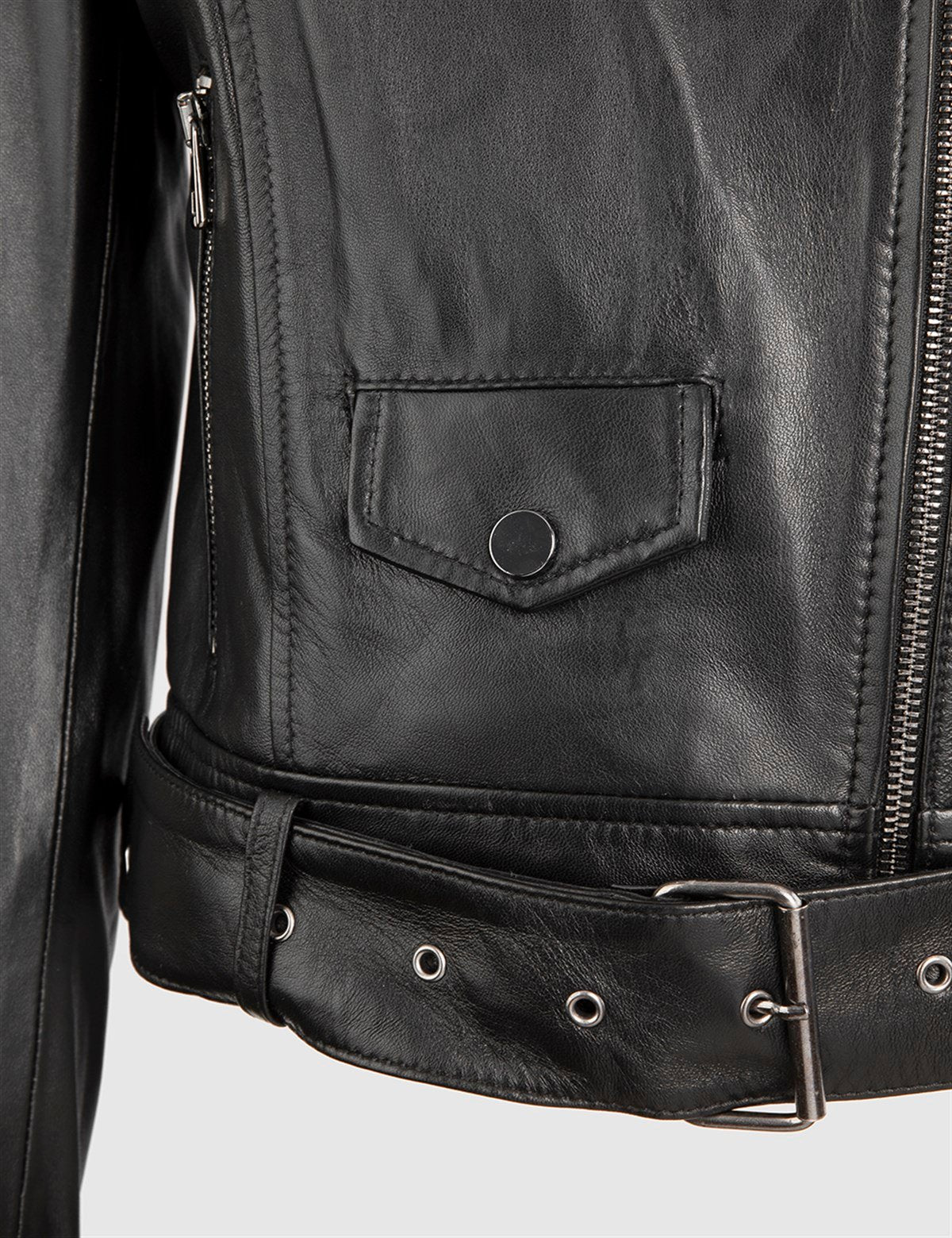 Uggi Black Women's Leather Biker Jacket