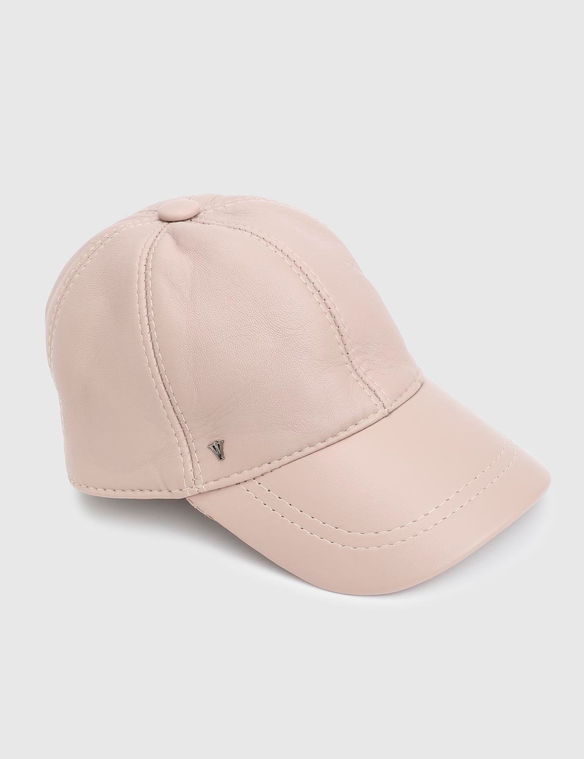 Valguri Beige Unisex Leather Cap