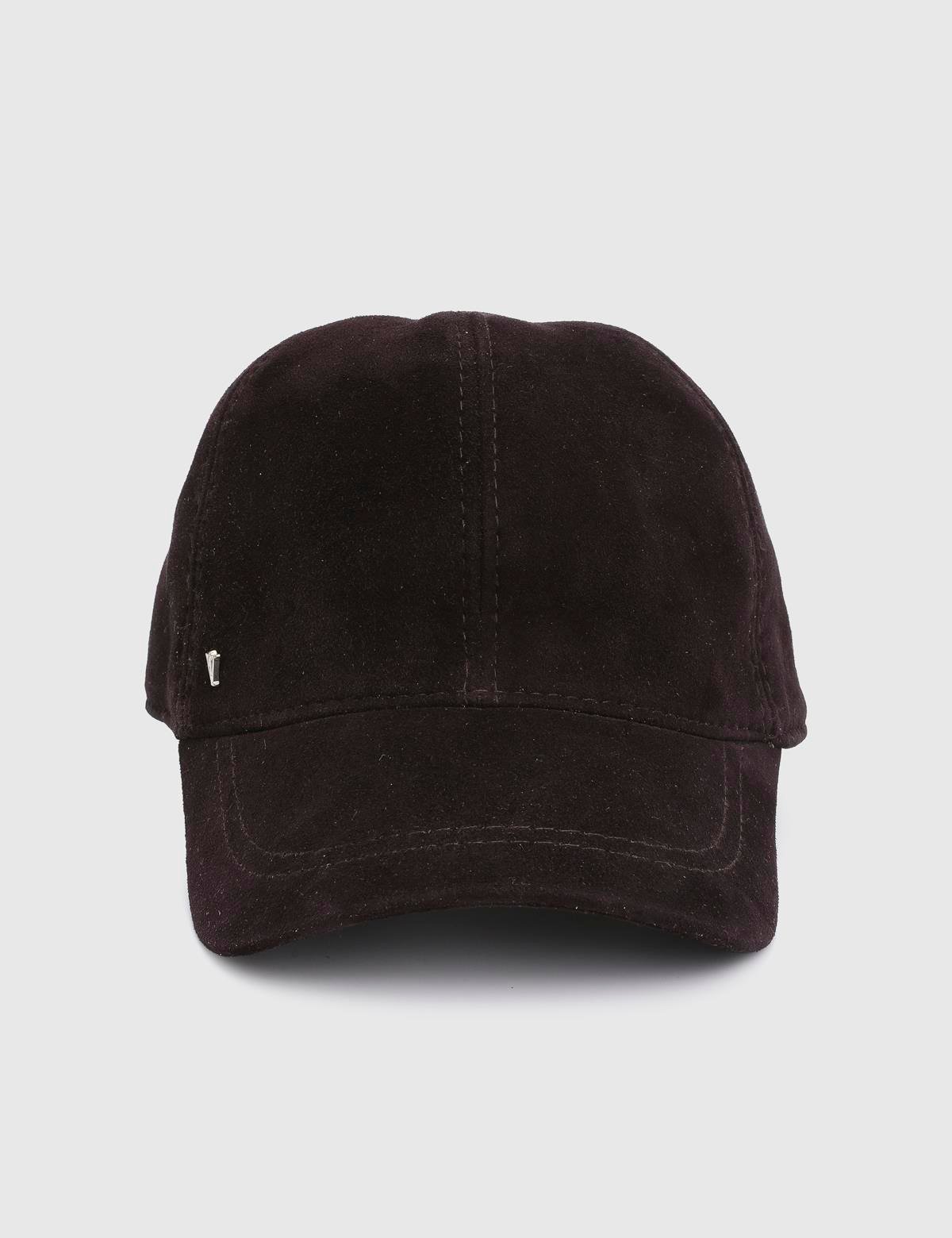 Valguri Purple Unisex Suede Leather Cap