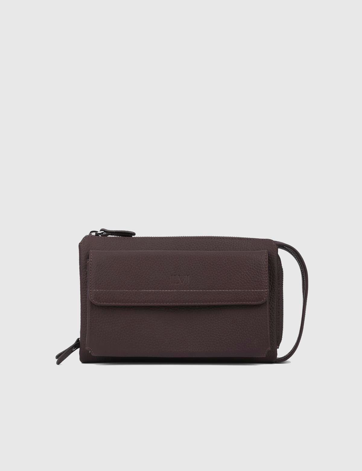 Vallejo Brown Floater Leather Men's Handbag