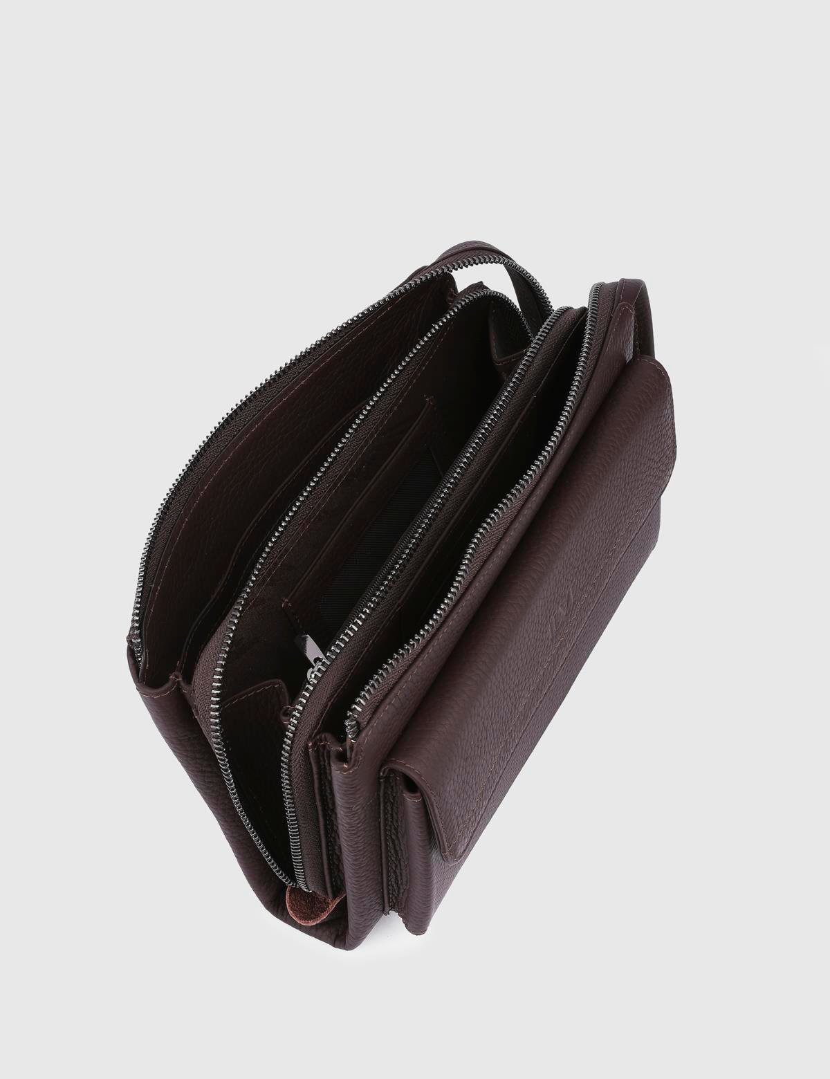 Vallejo Brown Floater Leather Men's Handbag