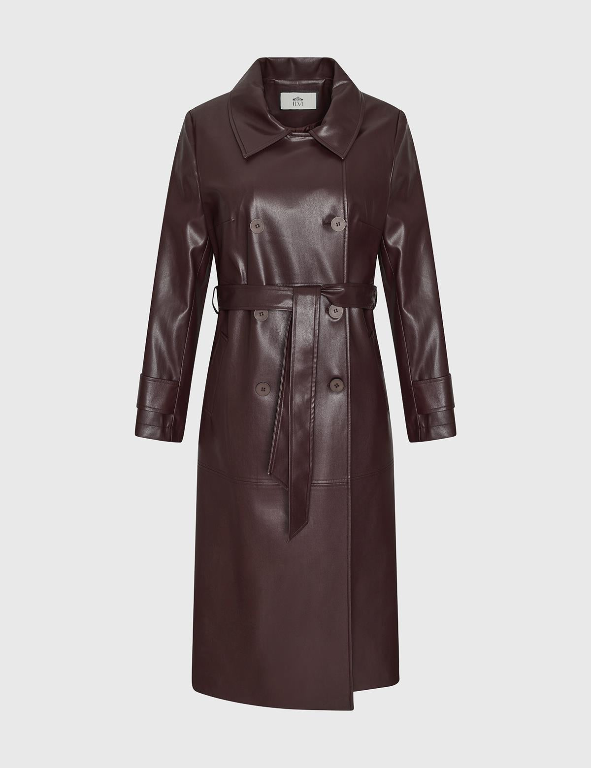 Vania Brown Women's Trench Coat
