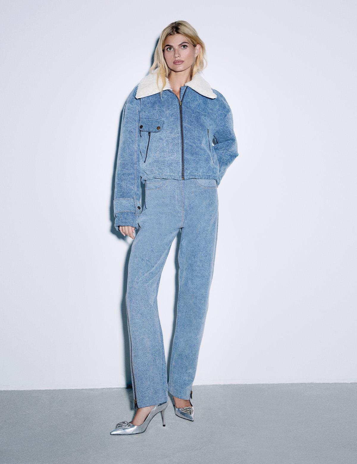 Veyra Light Blue Women's Pants