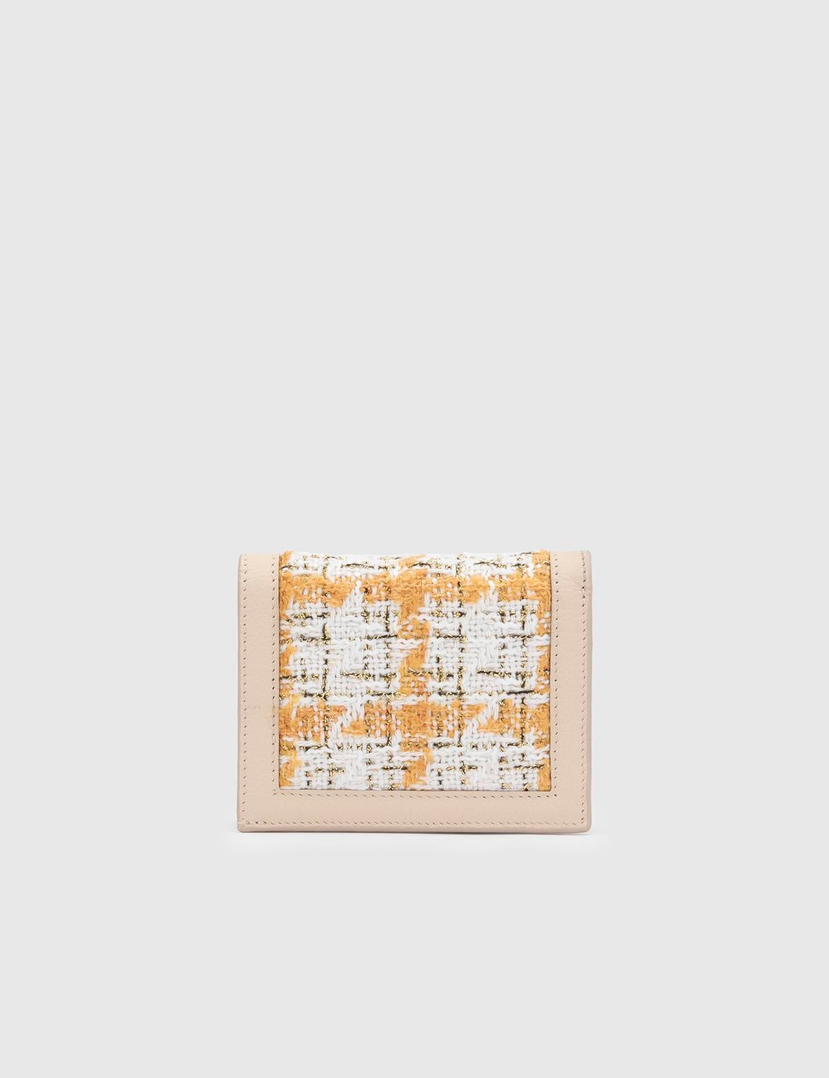 Watts Cream Leather-Fabric Women's Wallet