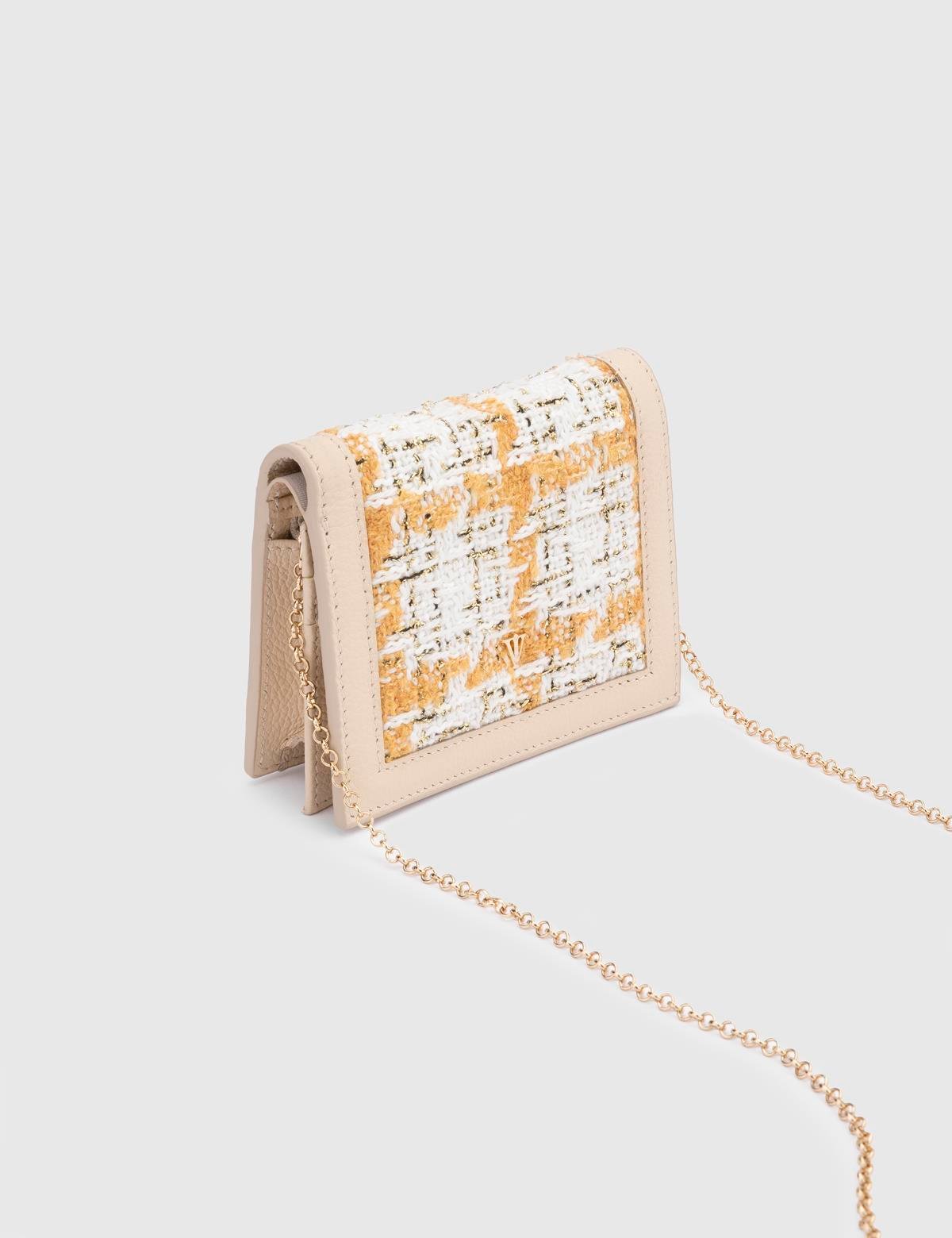 Watts Cream Leather-Fabric Women's Wallet