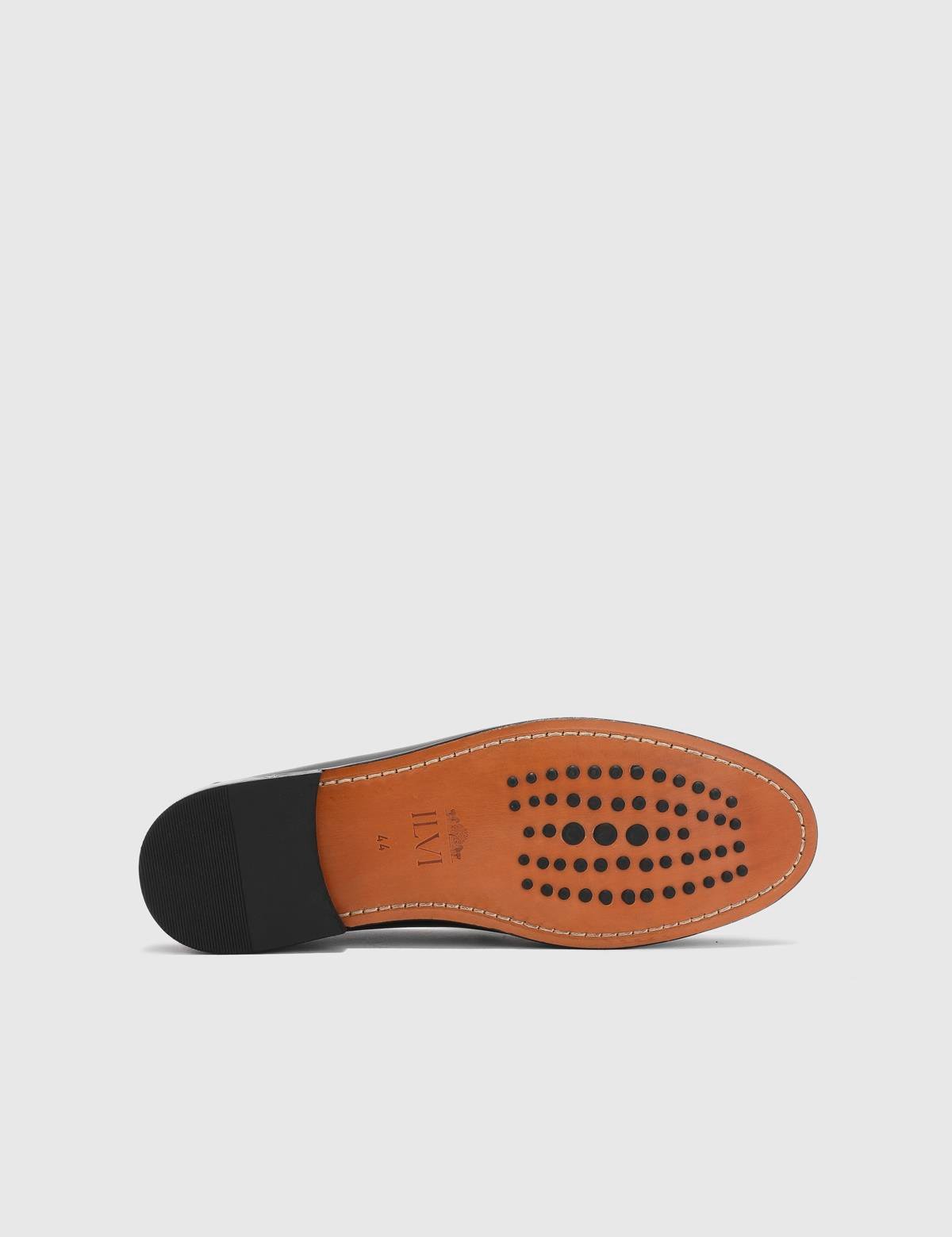 Welmer Schwarzer Leder-Herrenloafer