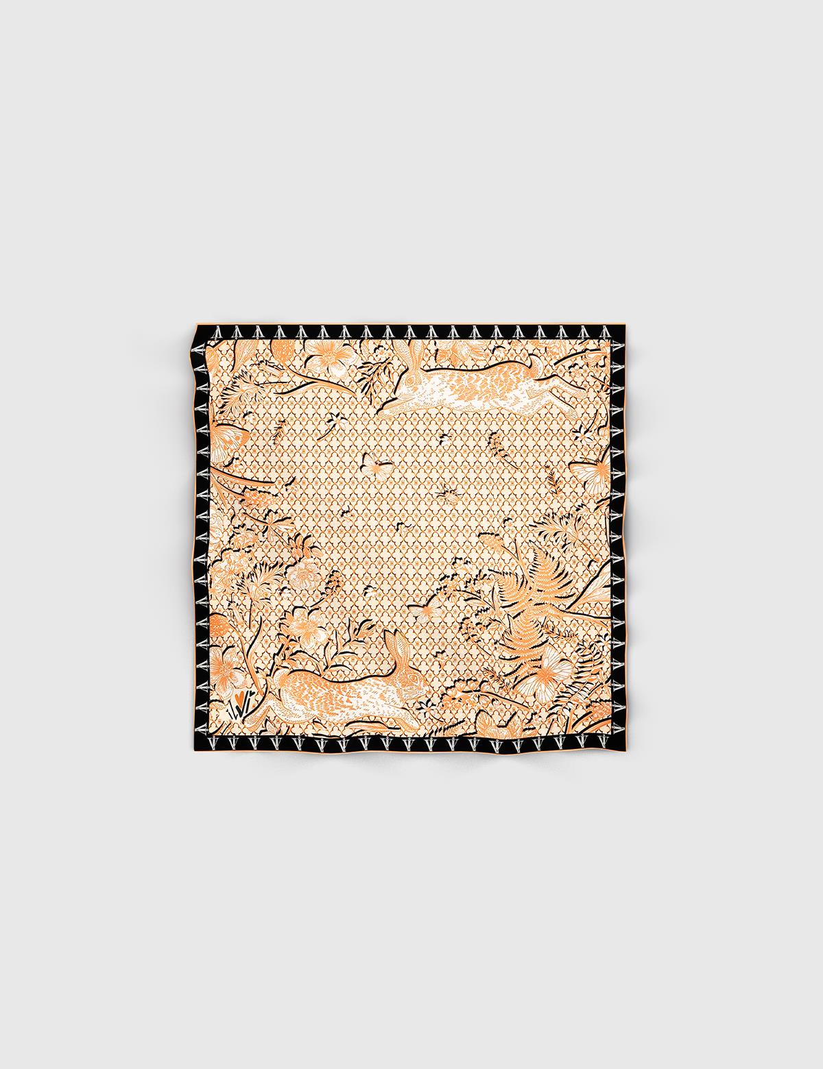 Willamar Mustard Silk Twill Women's Bandana