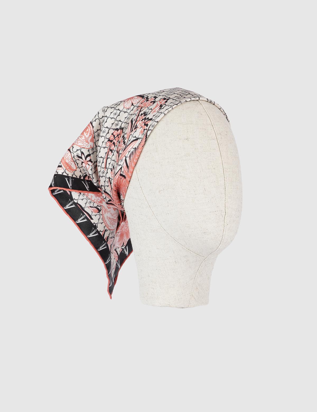 Willamar Coral Silk Twill Women's Bandana