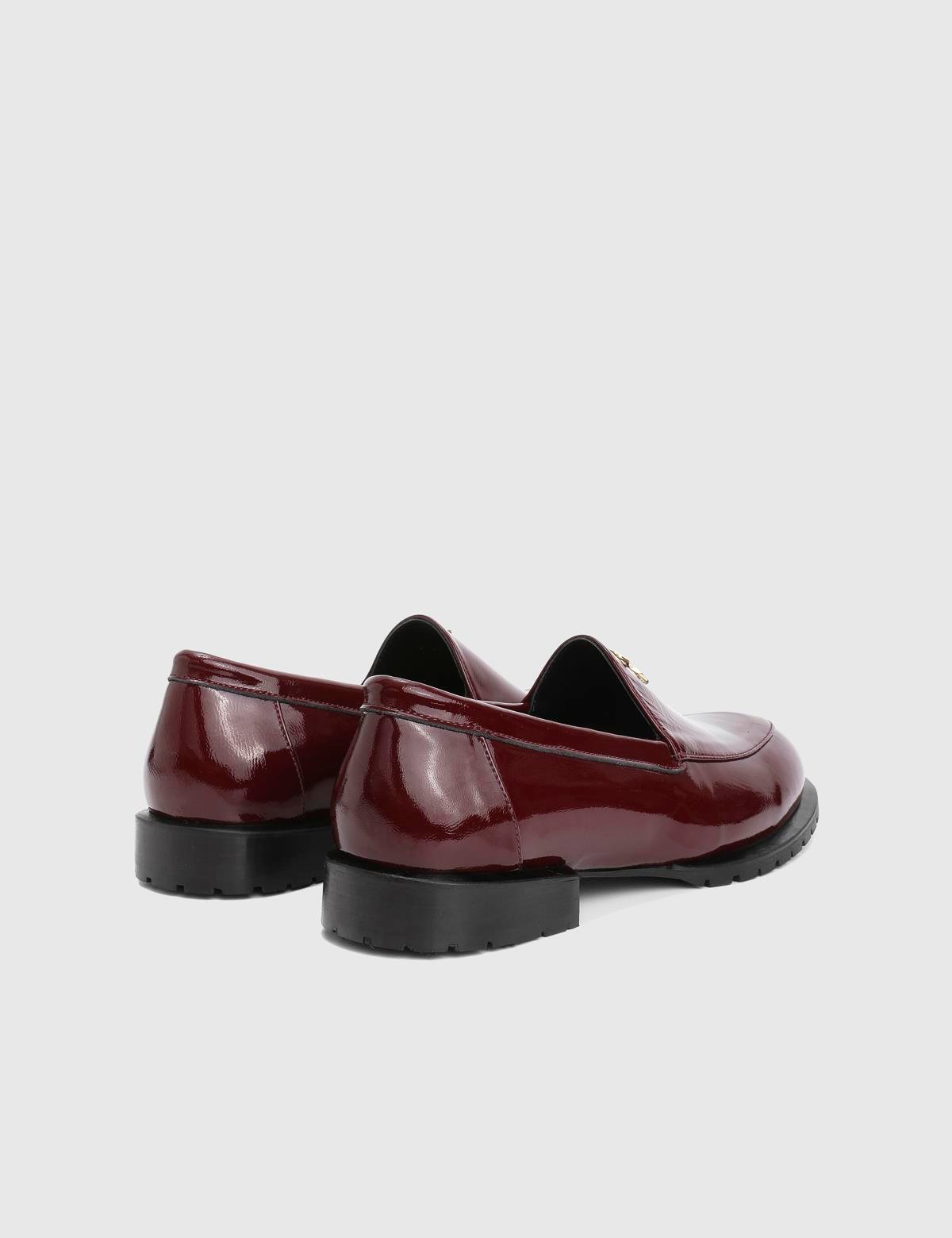 Wing Burgundy Patent Leather Women's Loafer