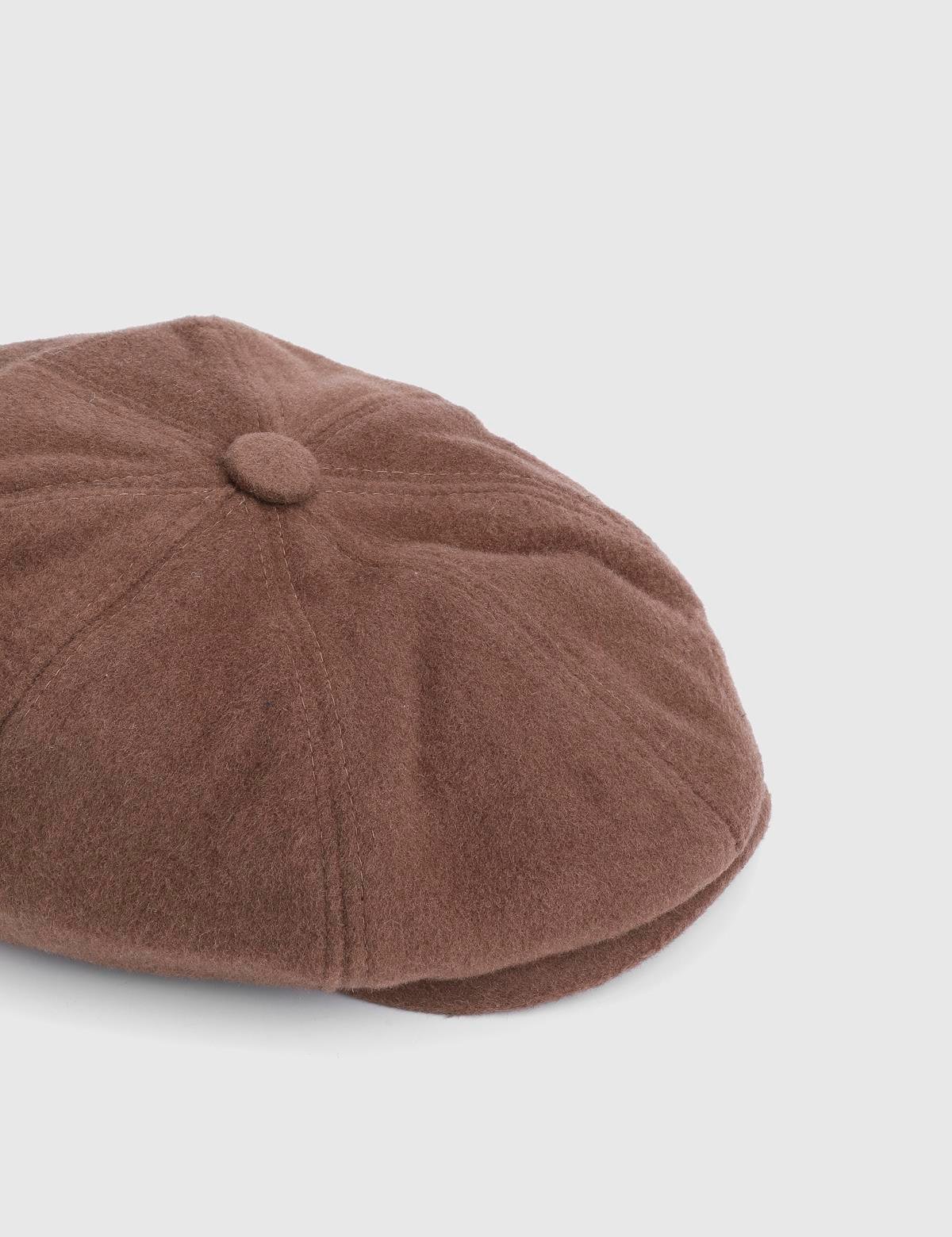 Wolter Brown Men's Fabric Flat Cap