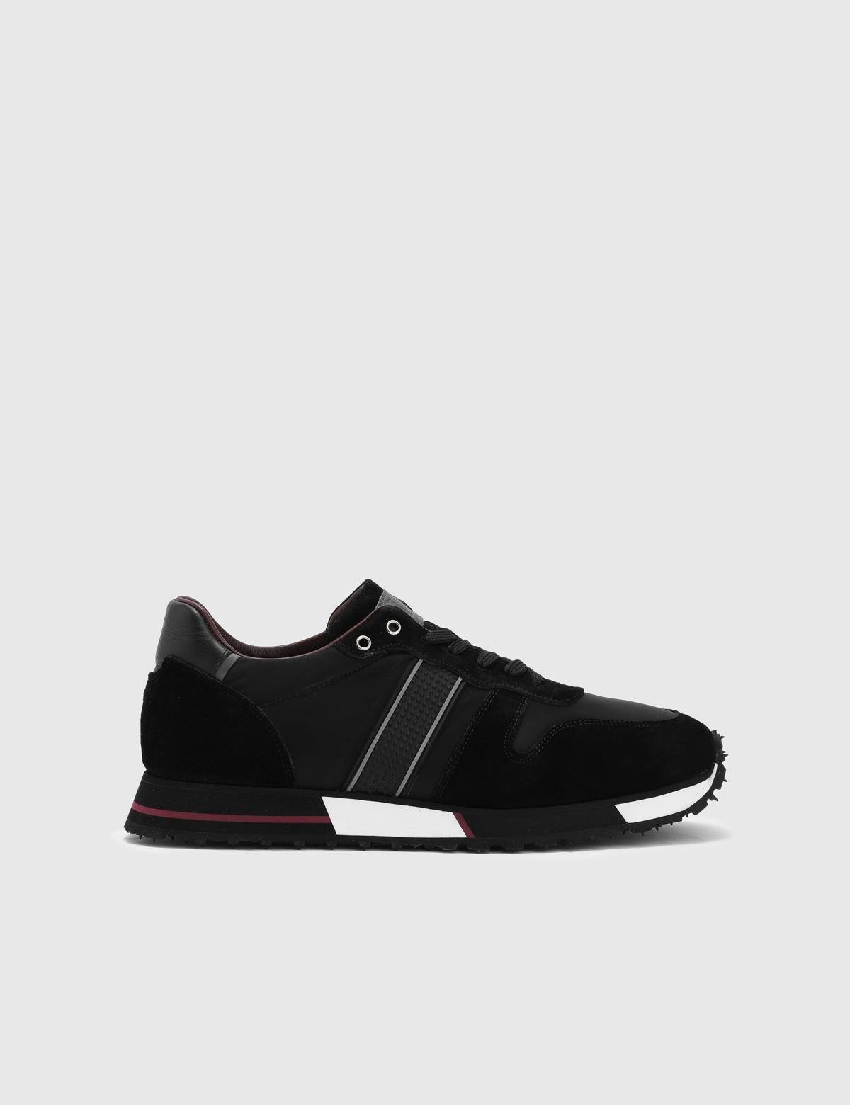 Wout Black Suede Leather Men's Sneaker