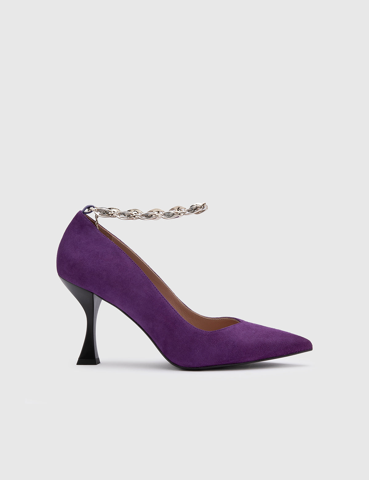 Halltor Lila Wildleder-Damenpumps