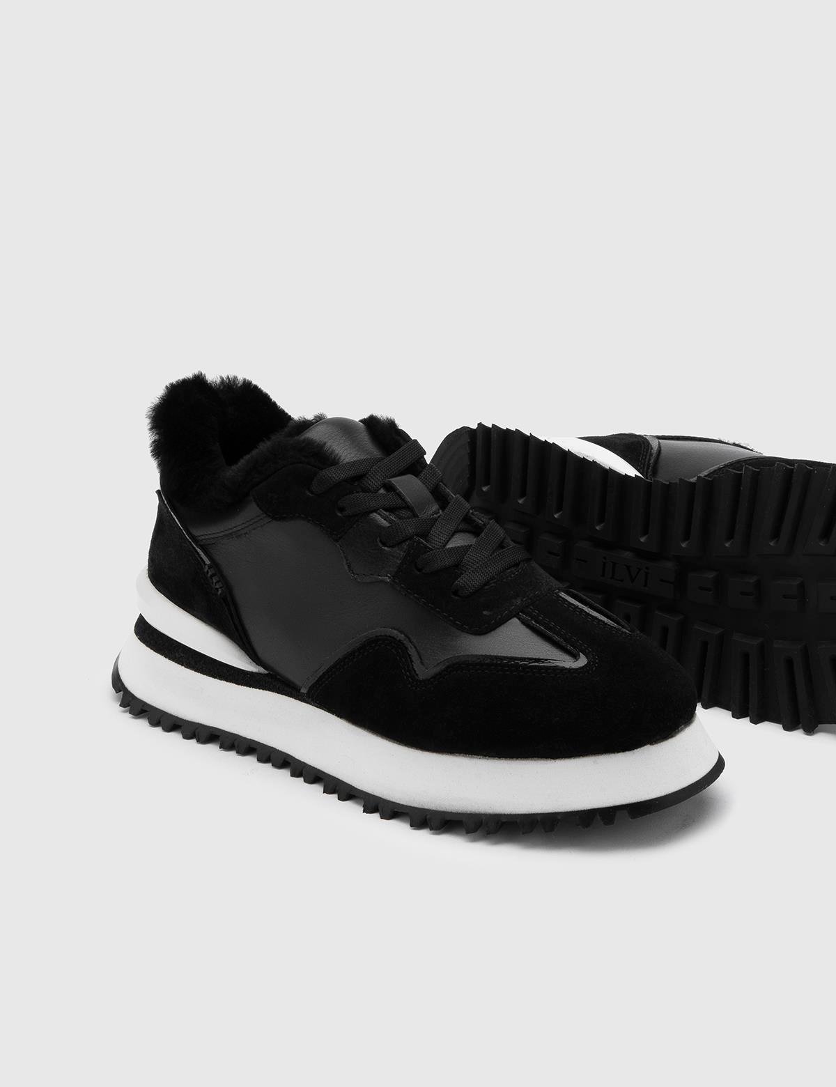 Jose Damen-Sneaker aus schwarzem Wildleder