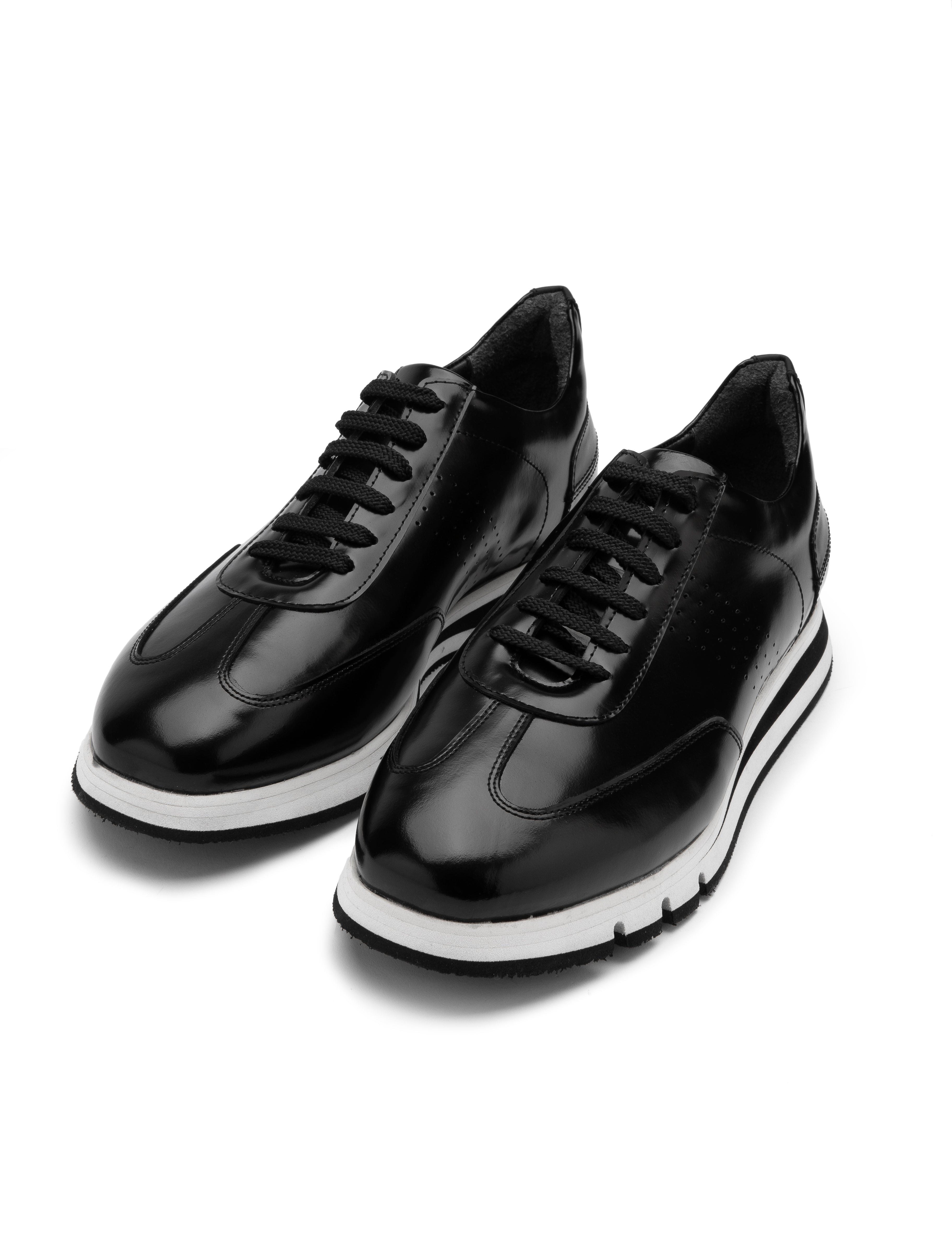 Maiken Black Florentic Leather Men's Sneaker
