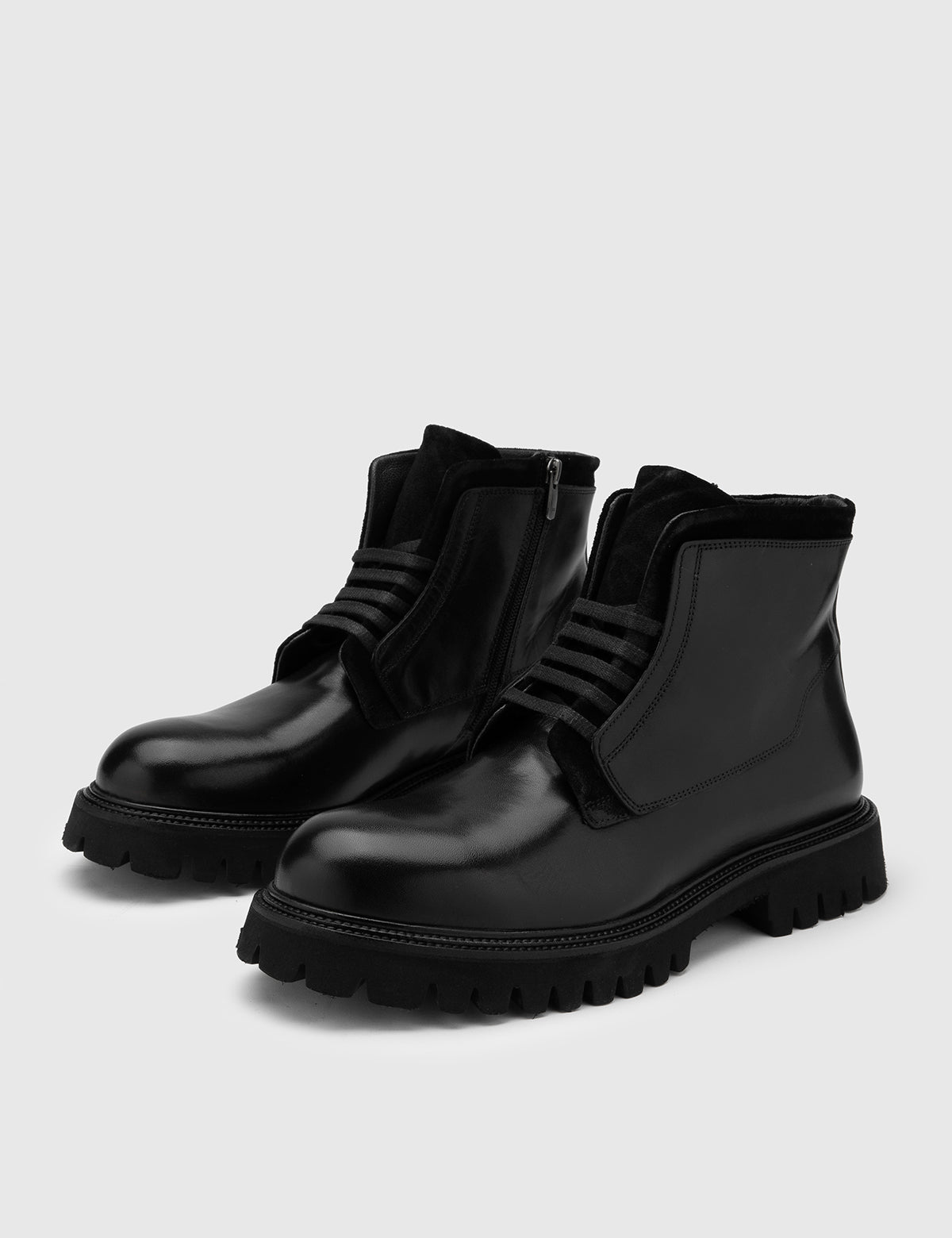Mayya Black Suede Leather Men's Boot