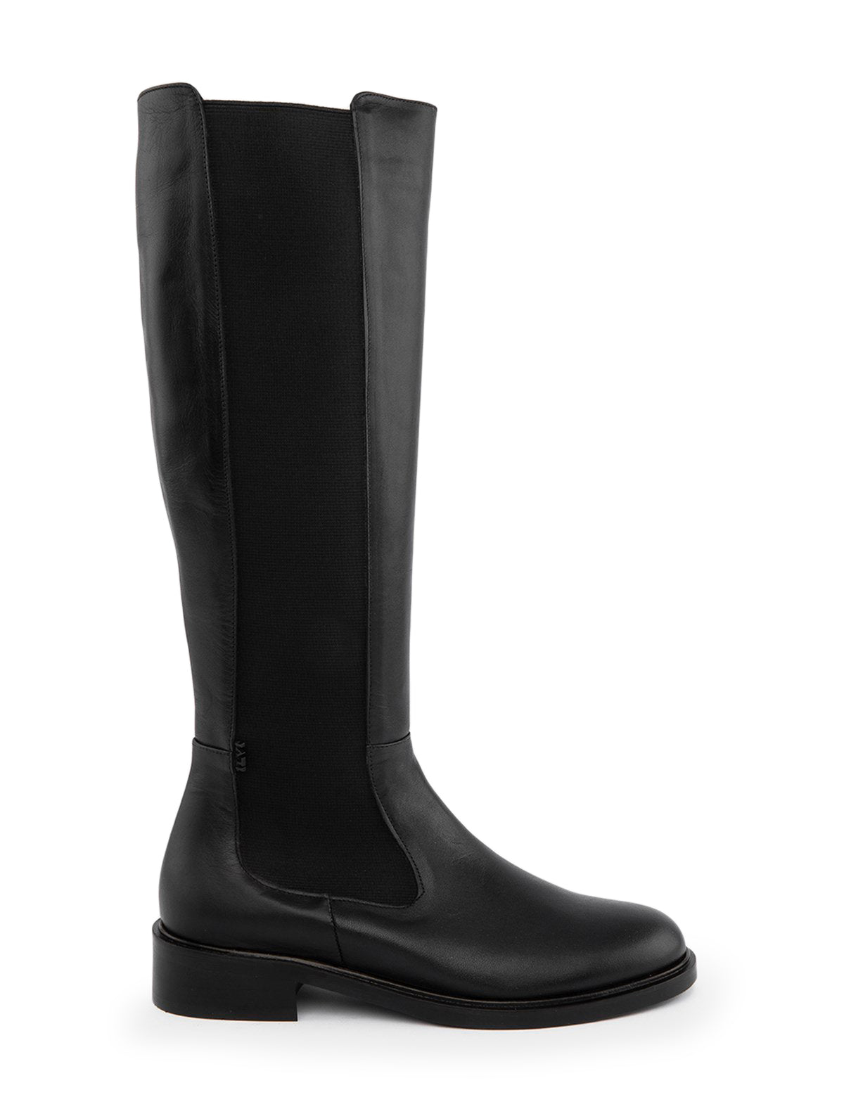 Hoher Damenstiefel Nitra aus schwarzem Leder