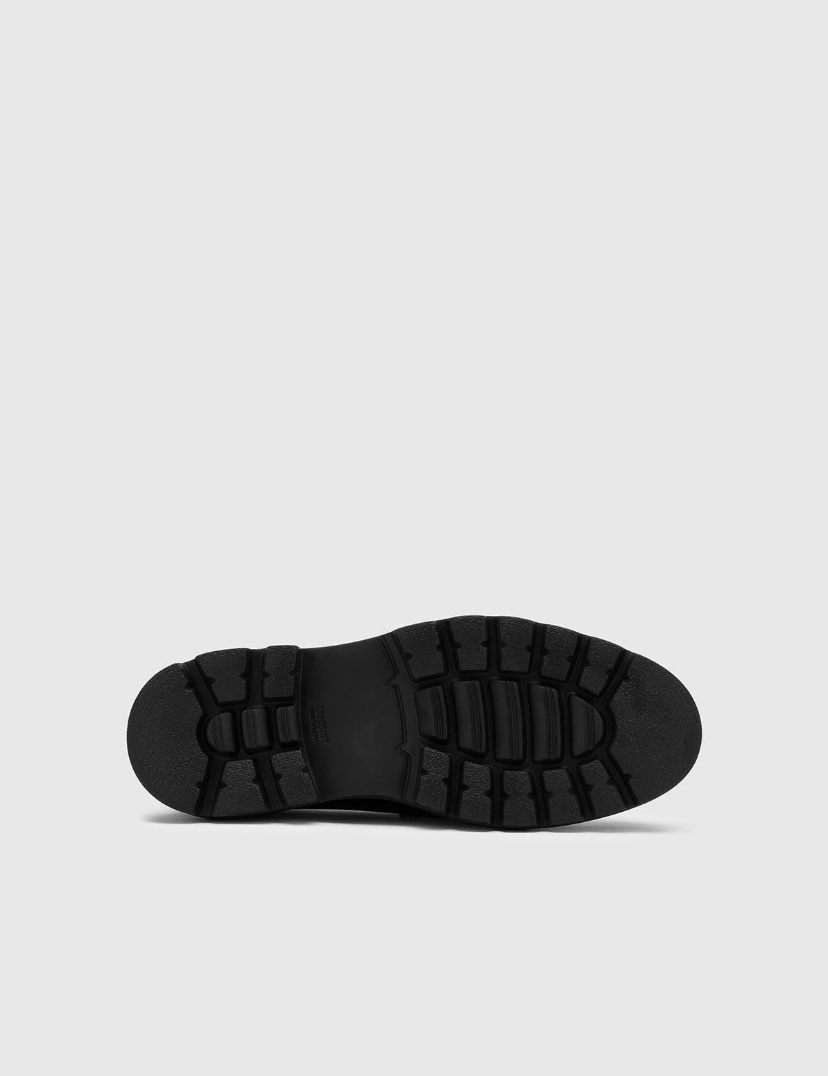 Taika Black Florentic Stretch Leather Men's Daily Shoe