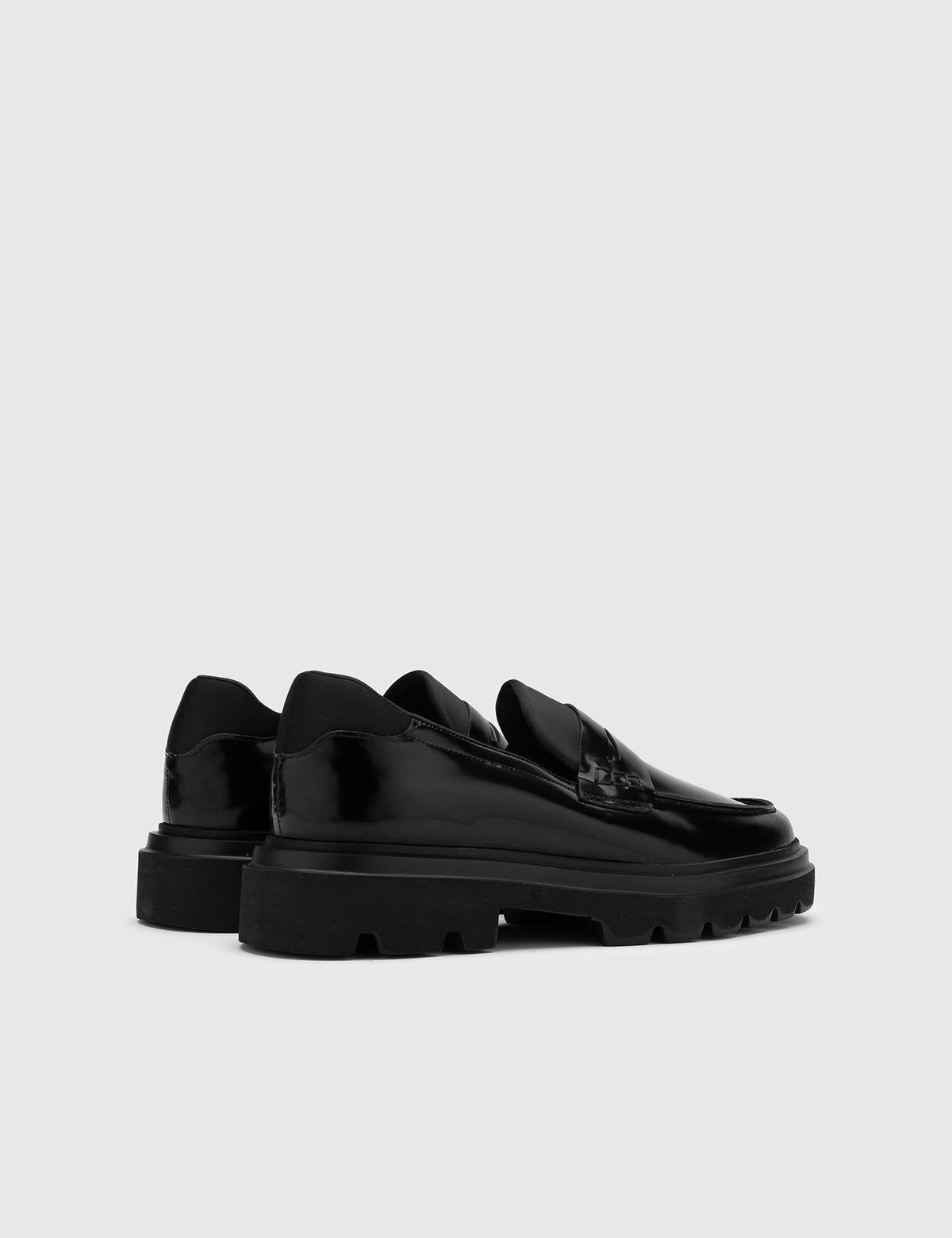 Taika Black Florentic Stretch Leather Men's Daily Shoe