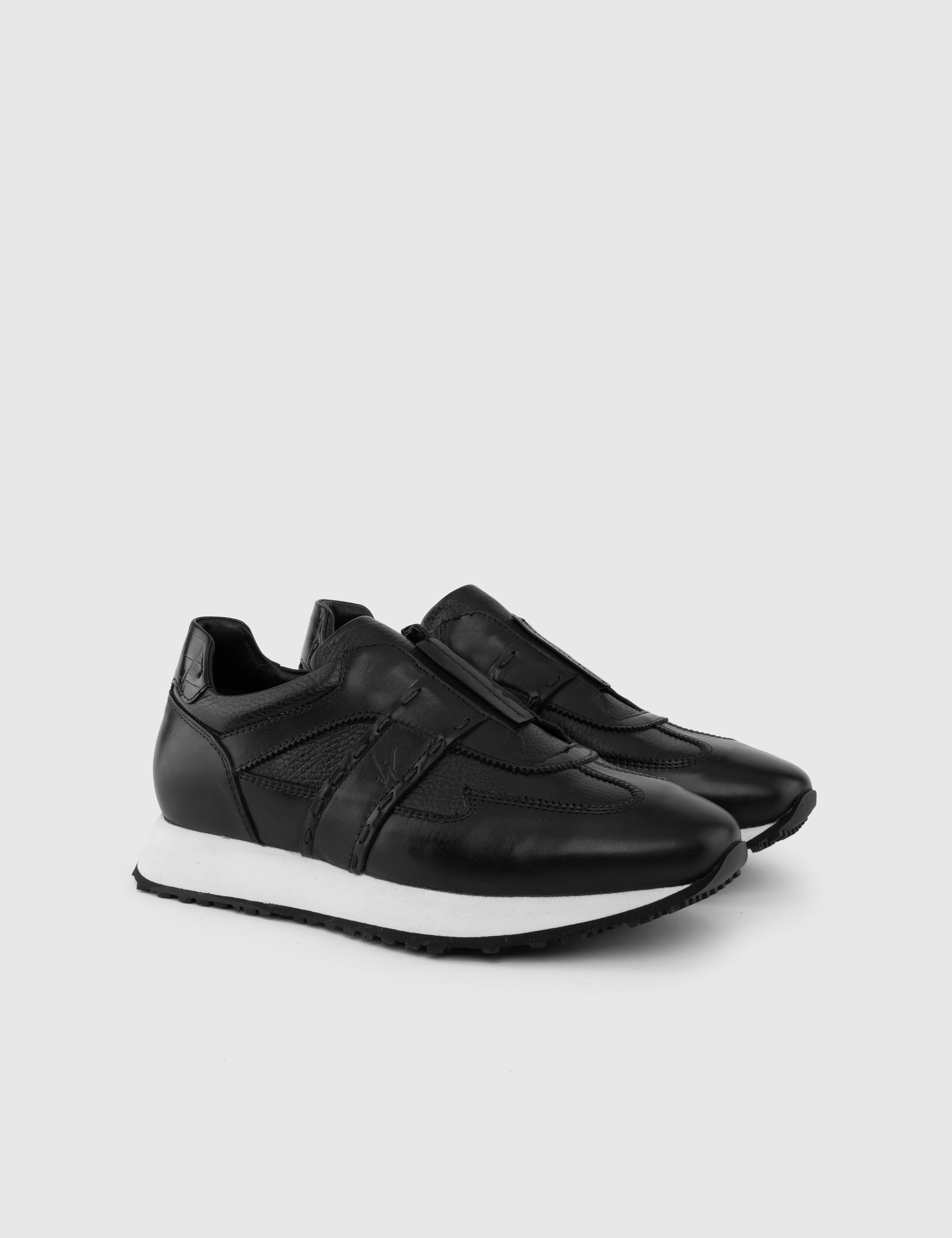 Tord Black Leather Men's Sneaker