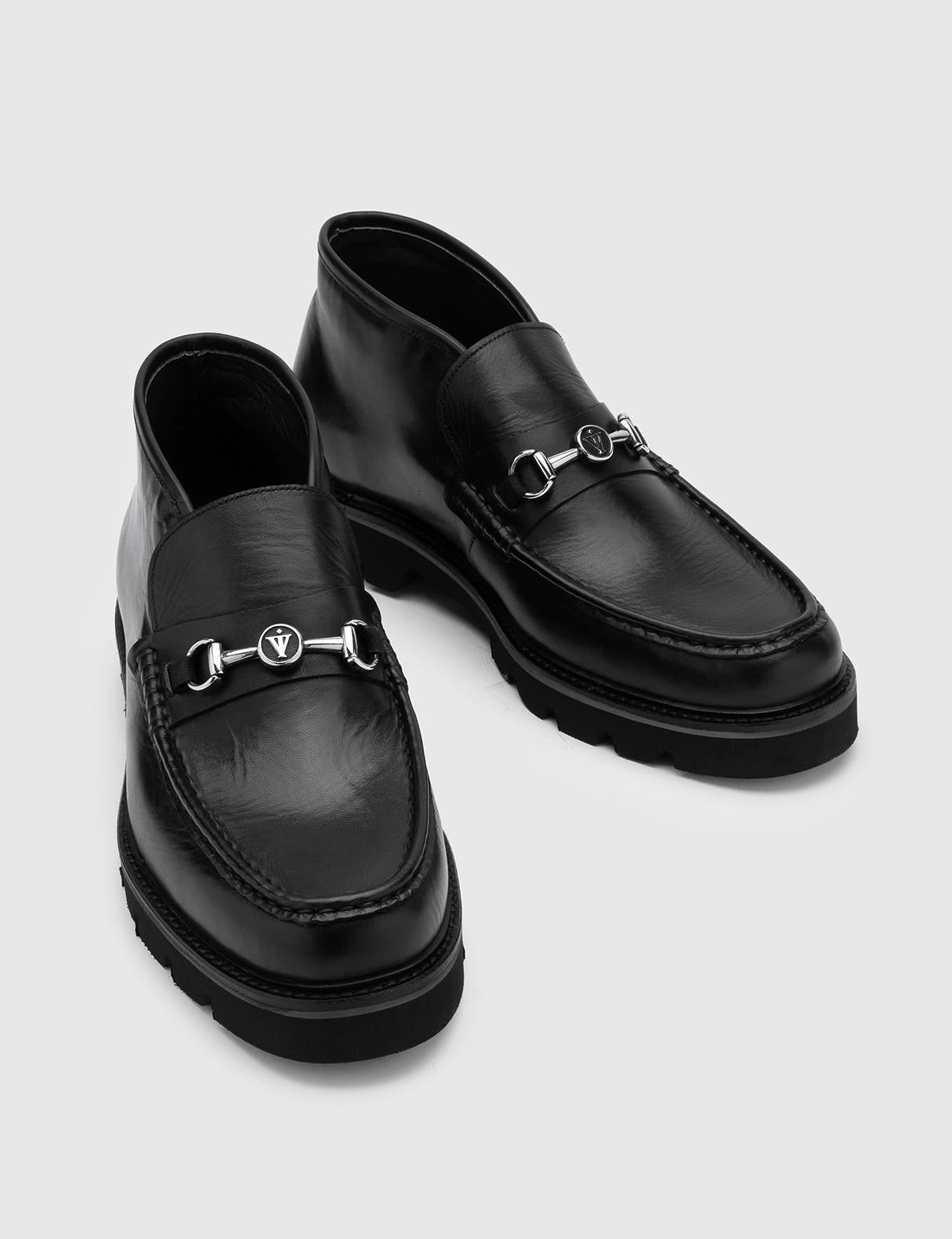 Tapio Black Leather Men's Boot