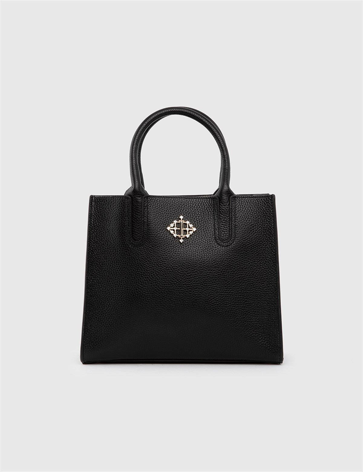 Wonju Black Floater Leather Women's Handbag