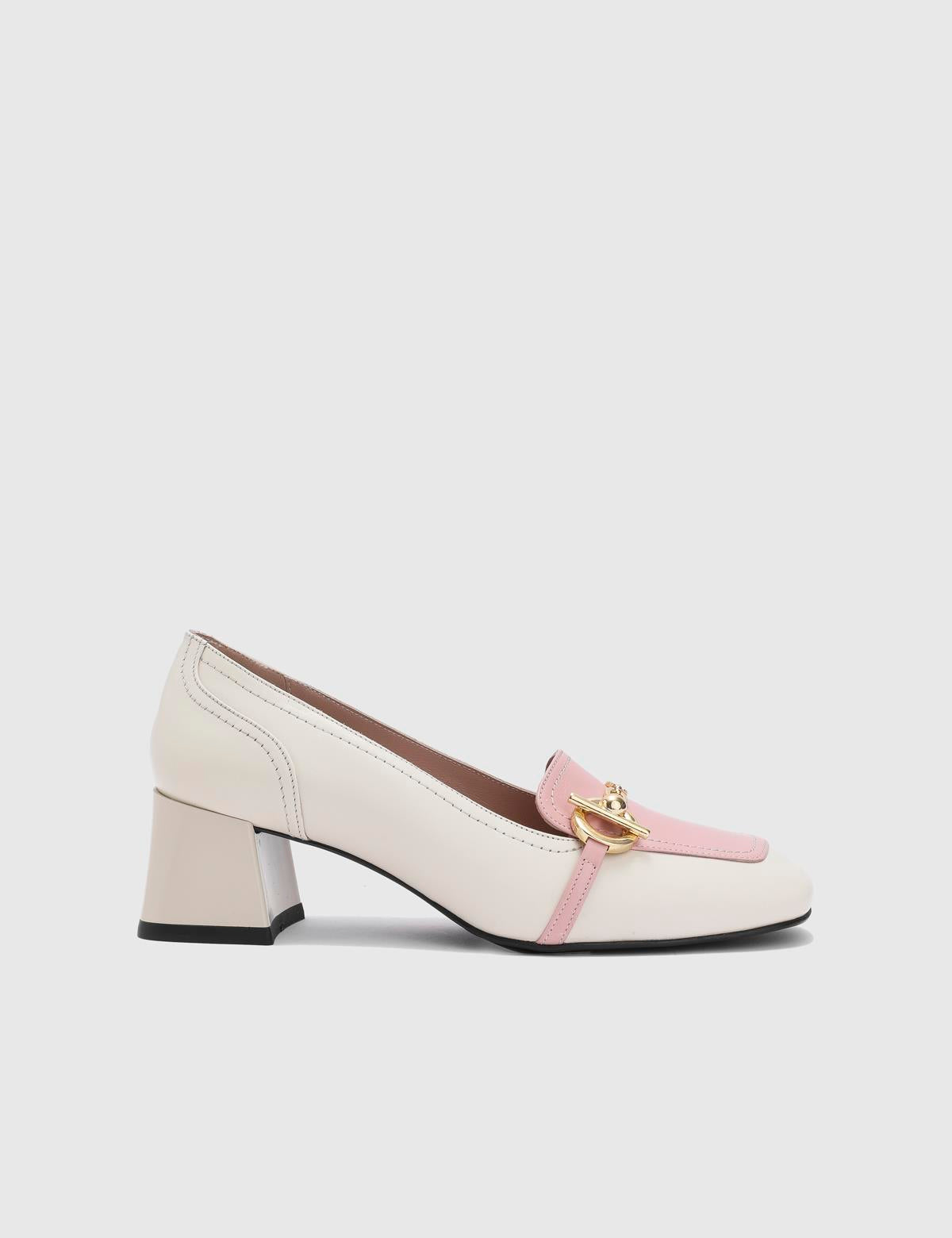 Guus Beige Leather Women's Pump