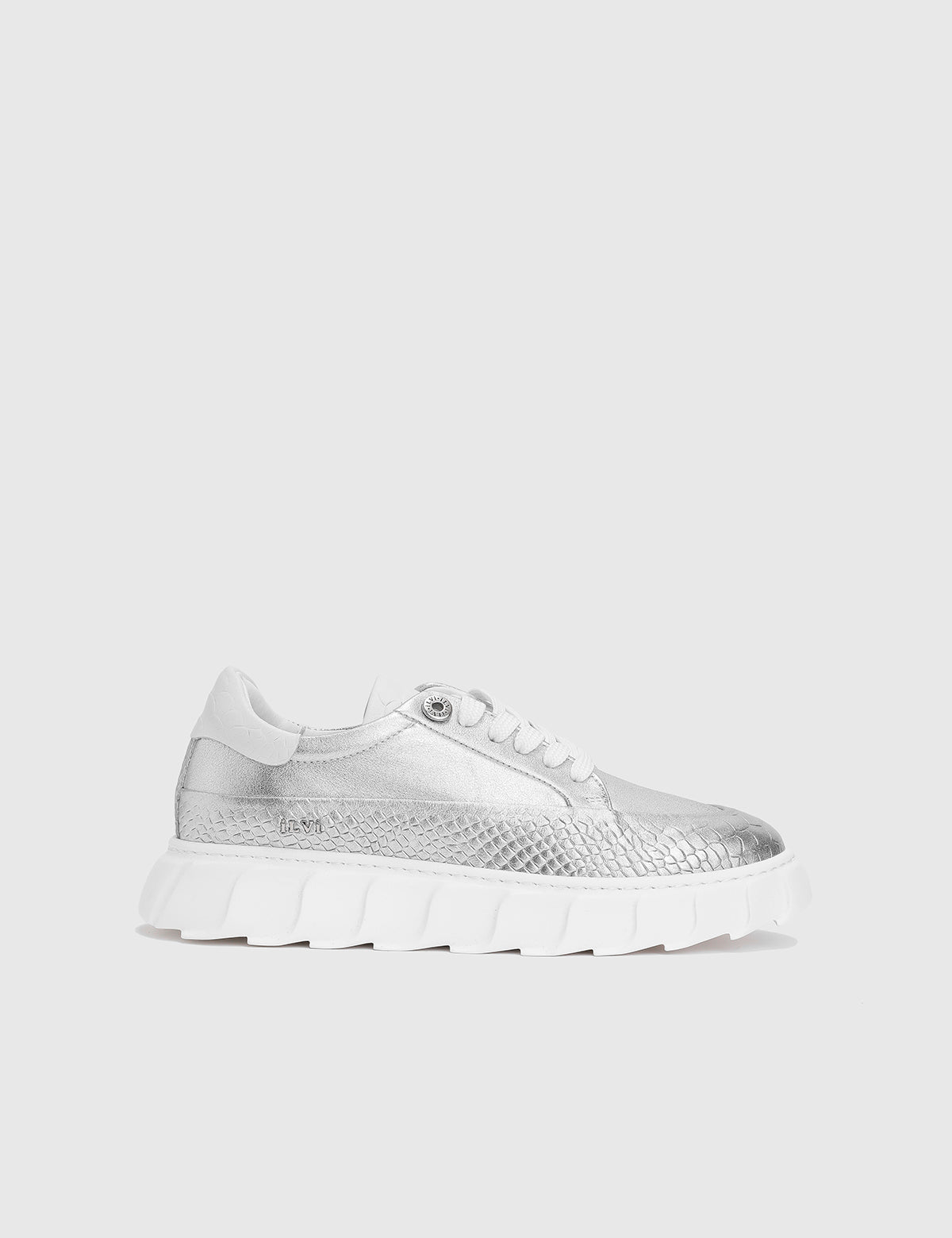 Korevaar Silver Leather Women's Sneaker