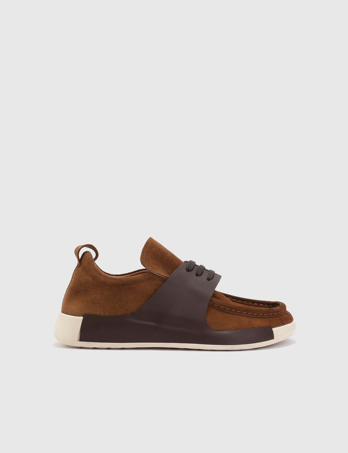 Modric Saddle Brown Suede Leather Men's Oxford