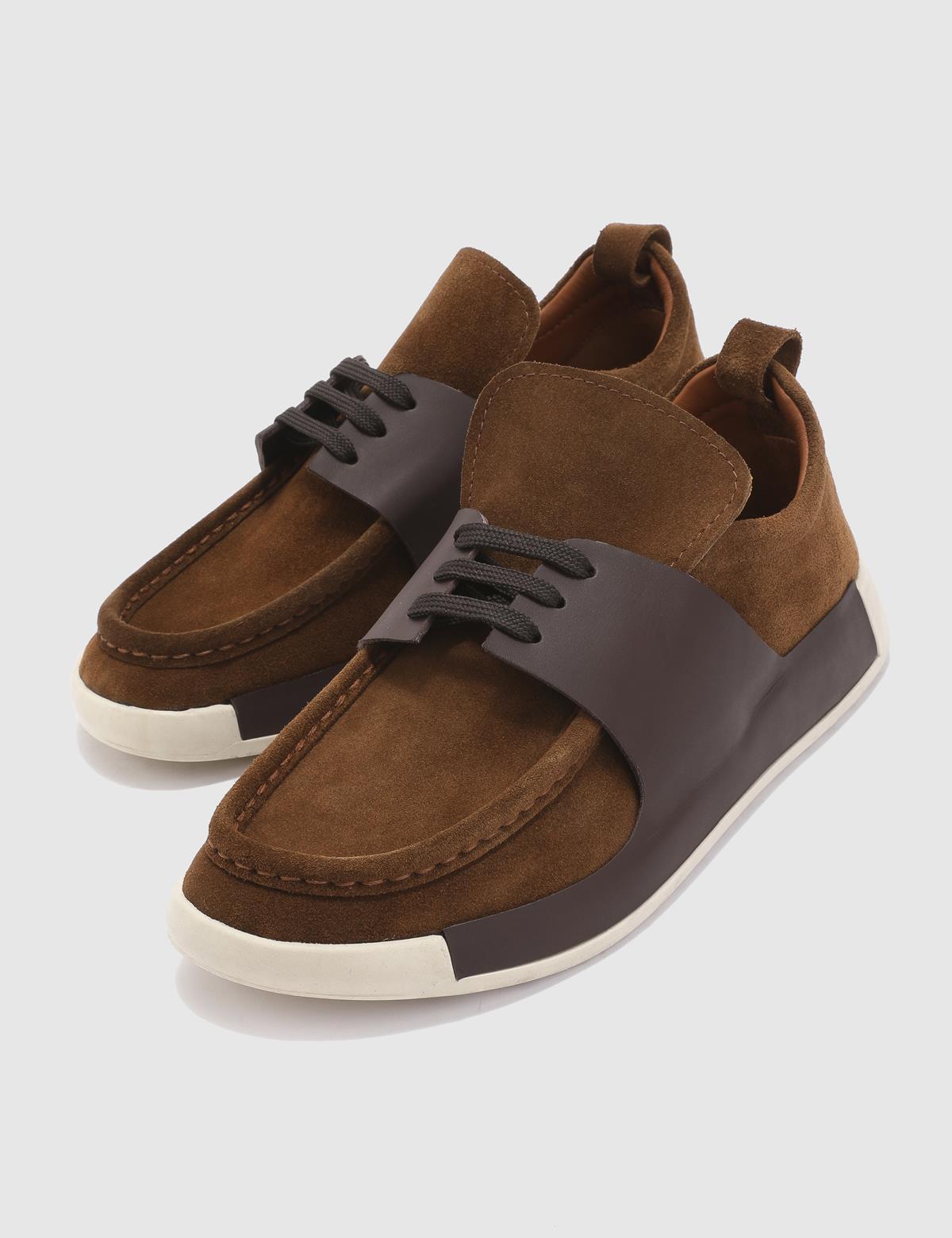 Modric Saddle Brown Suede Leather Men's Oxford