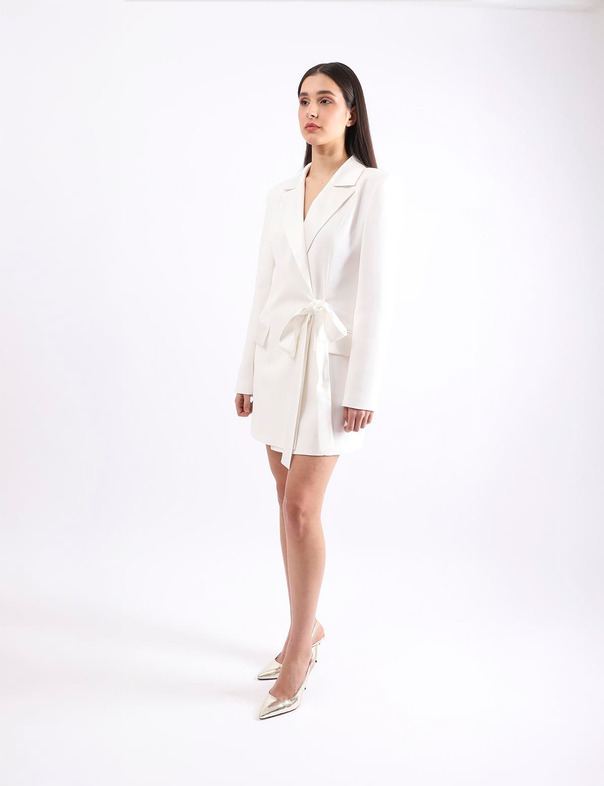 Abelia White Women's Jacket Dress