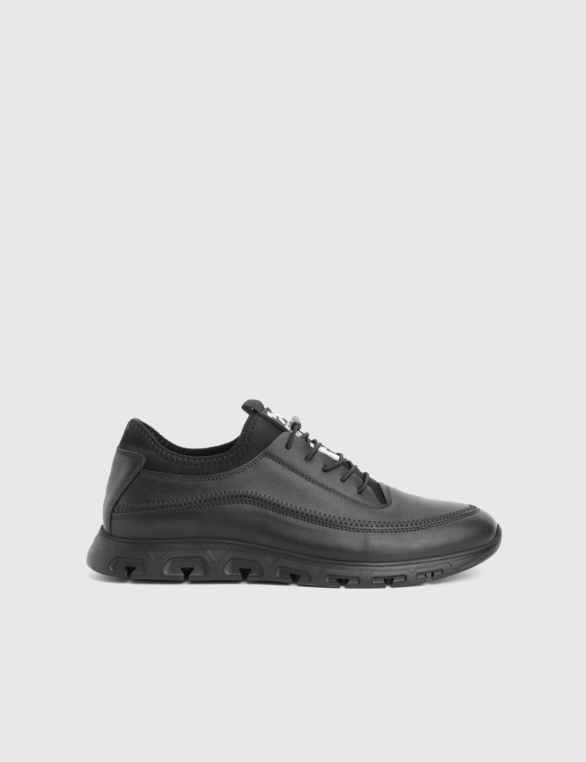 Adler Black Leather Men's Sneaker