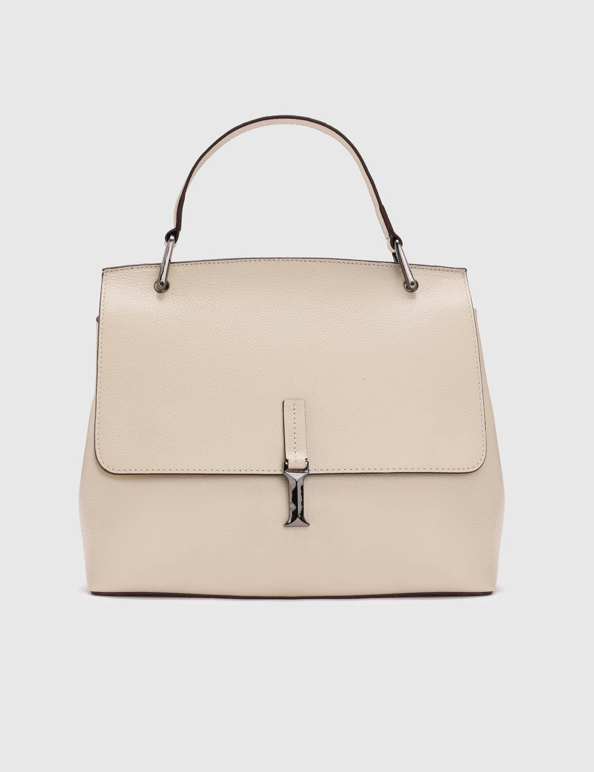 Aires Cream Floater Leather Women's Handbag