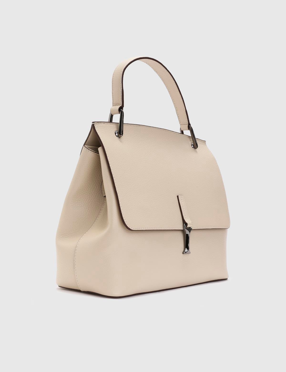 Aires Cream Floater Leather Women's Handbag