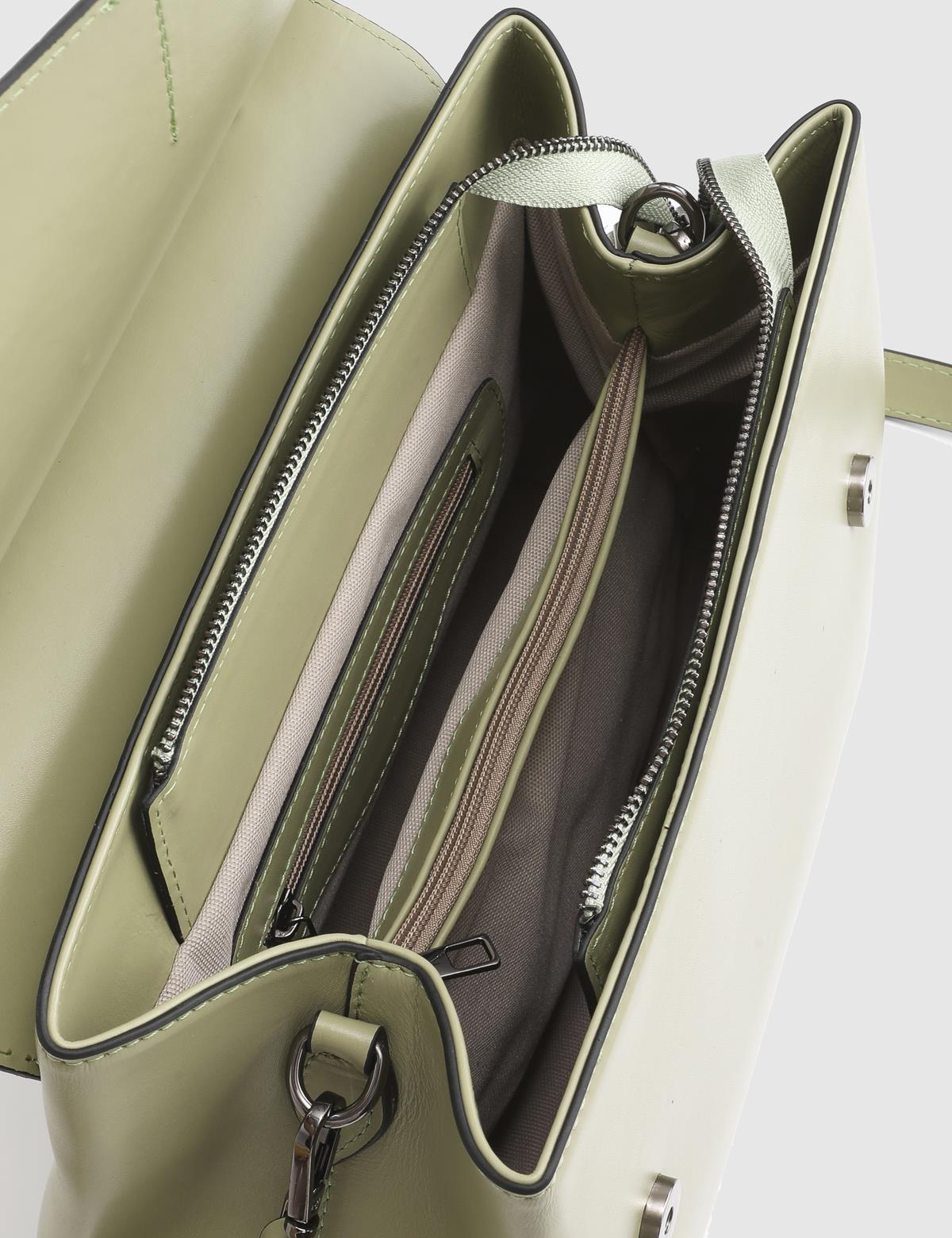 Aires Olive Green Floater Leather Women's Handbag