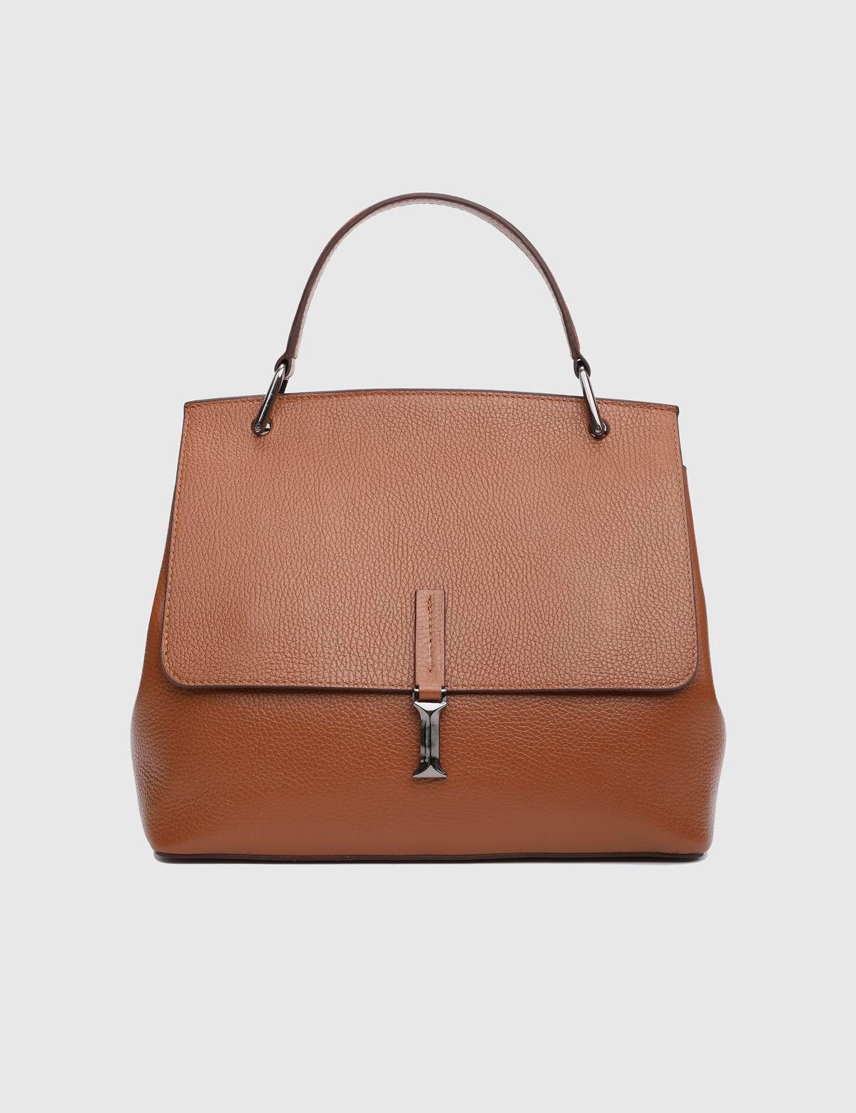 Aires Saddle Brown Floater Leather Women's Handbag