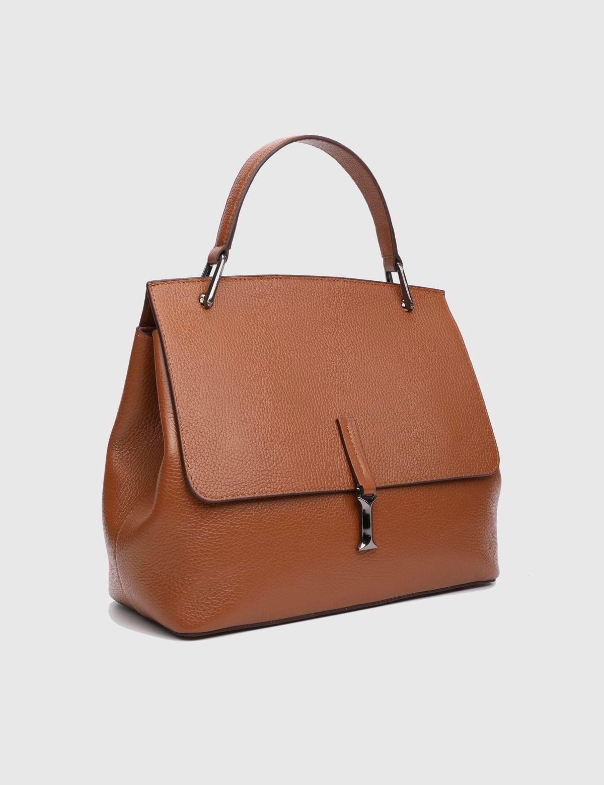 Aires Saddle Brown Floater Leather Women's Handbag