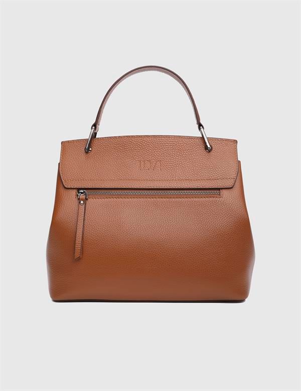 Aires Saddle Brown Floater Leather Women's Handbag