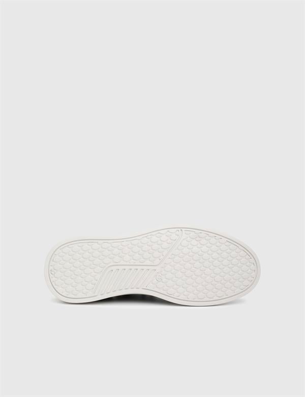 Albury Grey Suede Leather Tricot Men's Sneaker