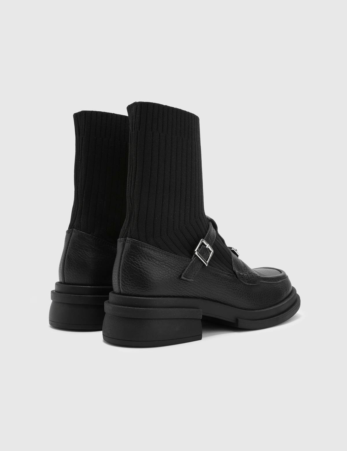 Alie Black Leather Women's Boot