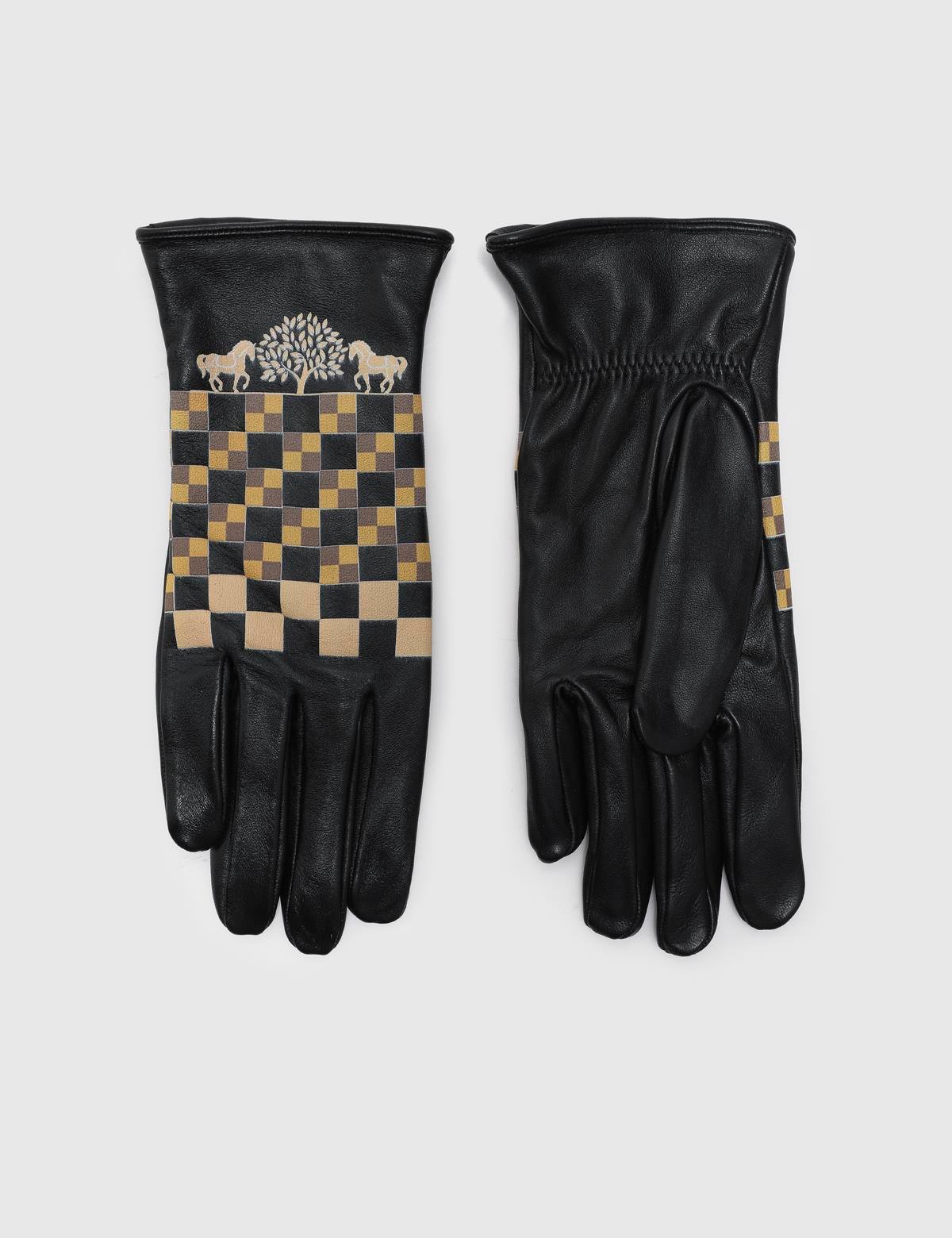 Alyona Black Women's Leather Gloves