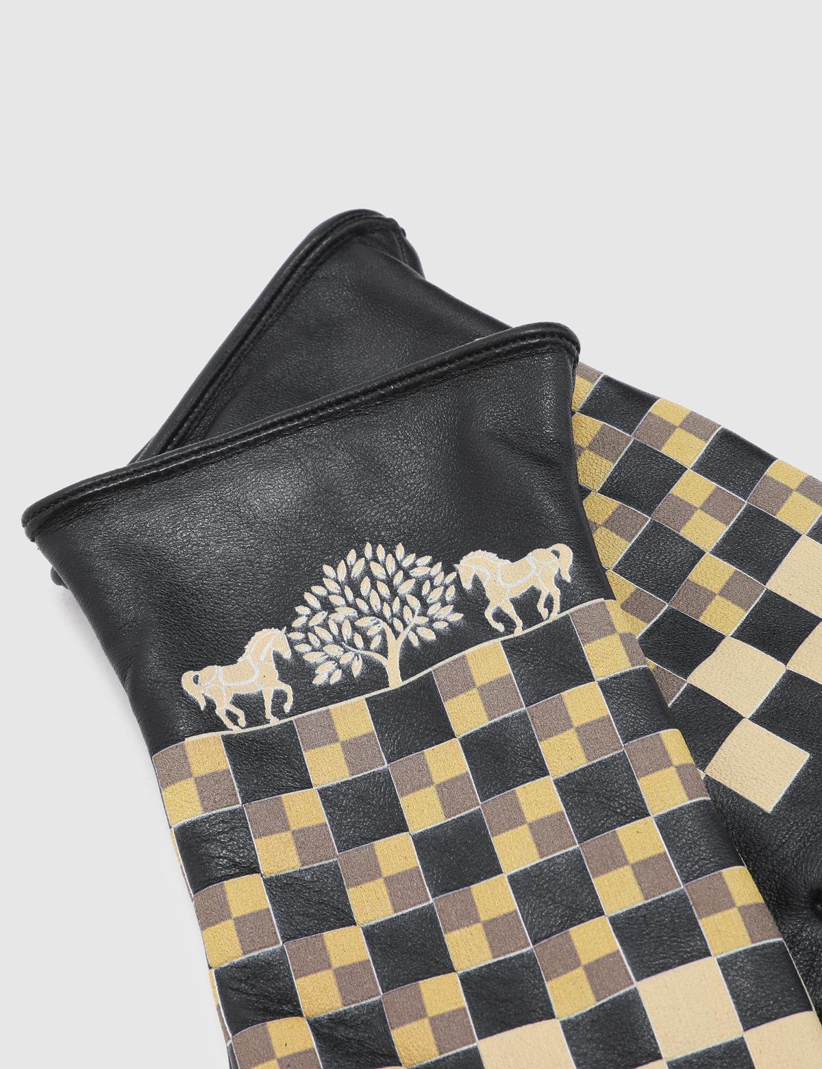 Alyona Black Women's Leather Gloves