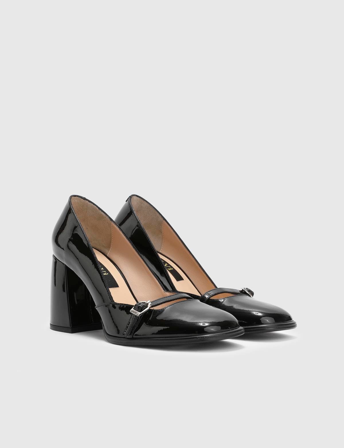 Anais Black Patent Leather Women's Pump